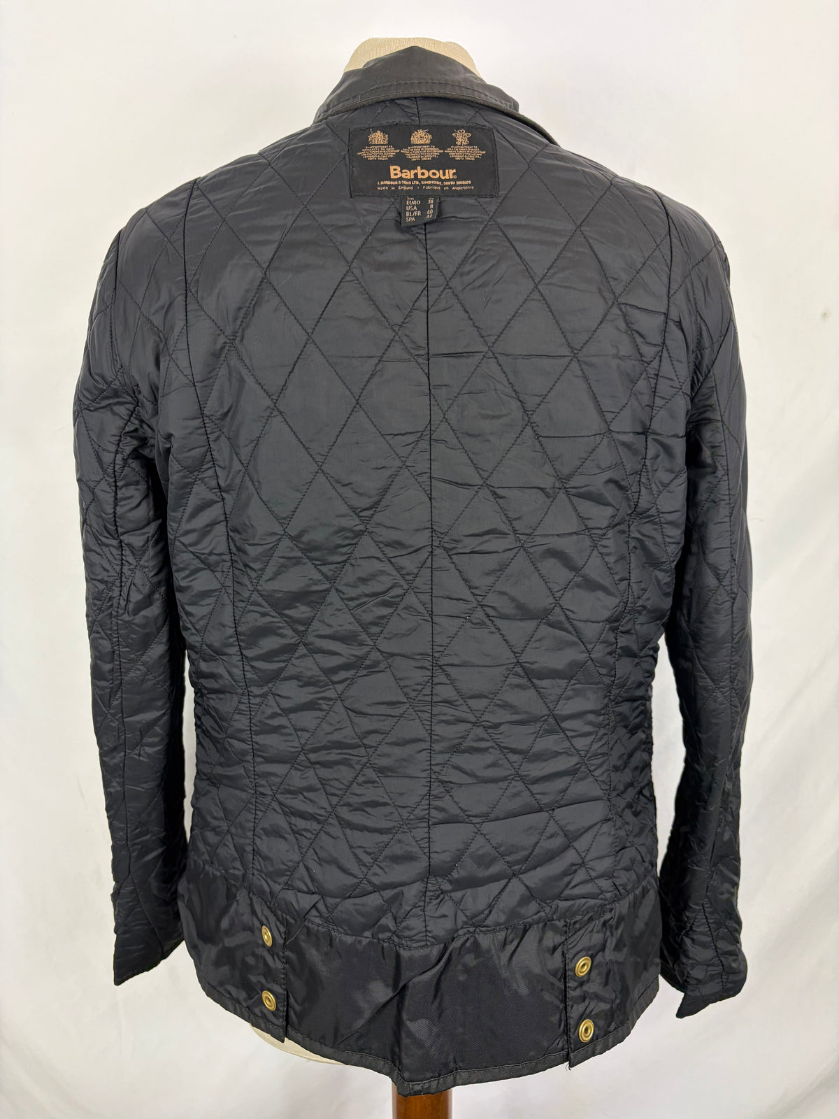 Giacca Barbour da donna nero National Trials  Medium UK12 -Lady Black national trials jacket size M