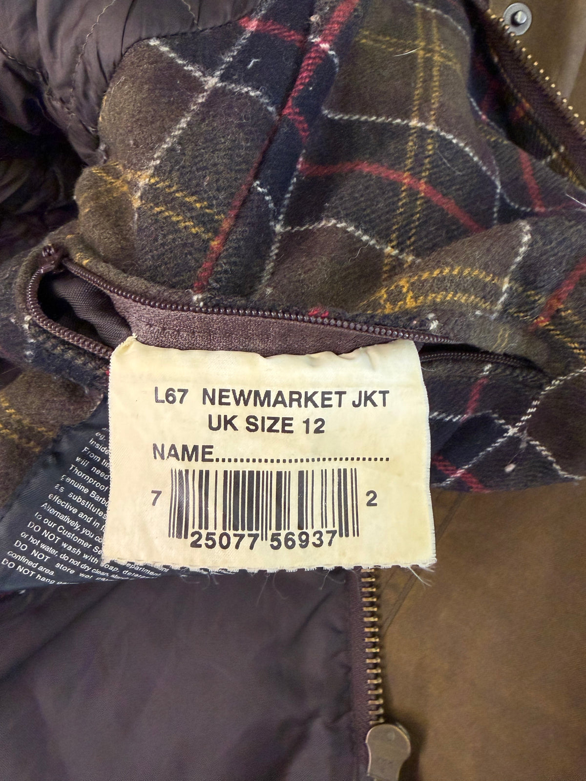Giacca Barbour donna Newmarket olive UK12 Lady Olive Newmarket coat size Medium