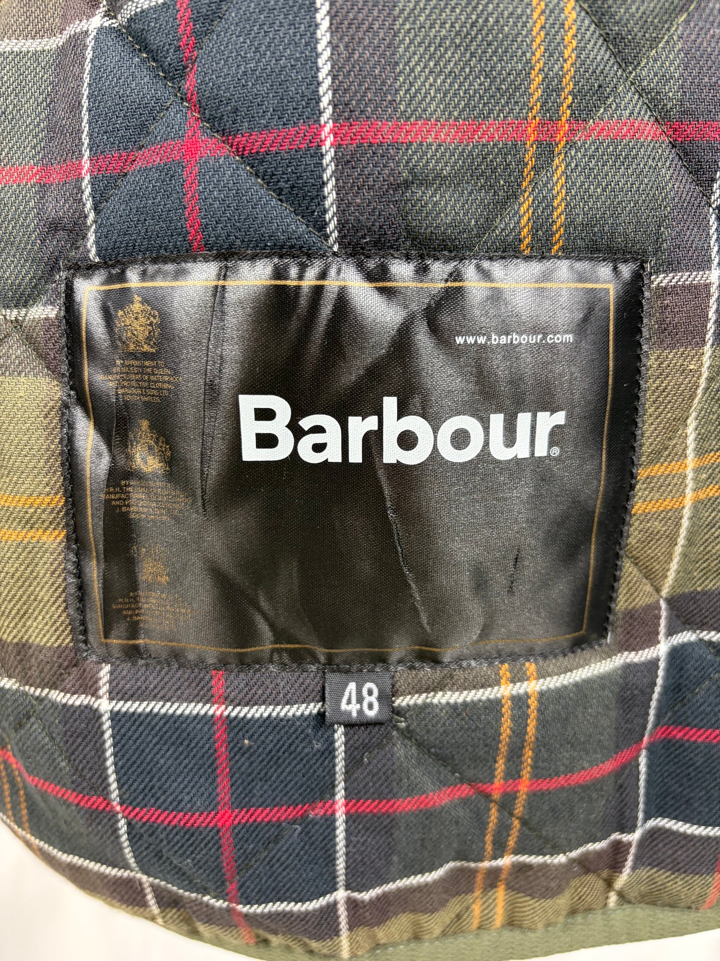 Gilet Barbour Trapuntato Verde 48 Green Quilted Waistcoat Zip in Liner size 48
