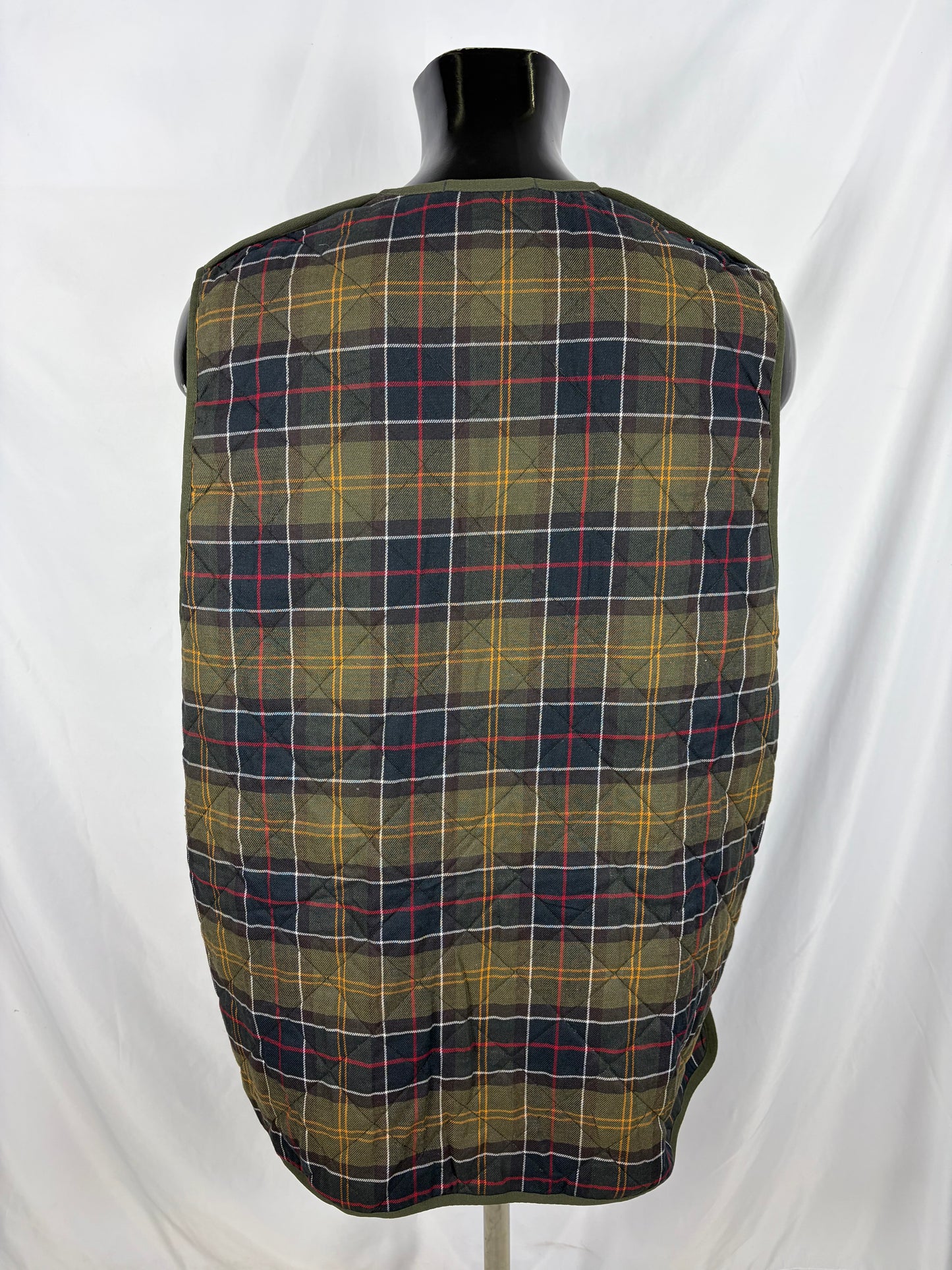 Gilet Barbour Trapuntato Verde 48 Green Quilted Waistcoat Zip in Liner size 48