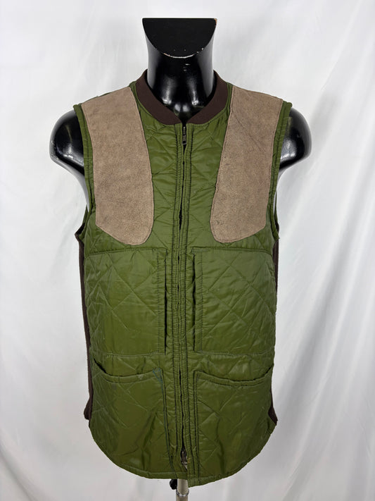 Gilet Barbour verde da caccia vintage Medium  - Man Olive vintage waistcoat size Medium