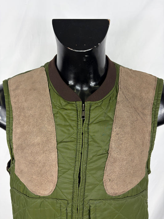 Gilet Barbour verde da caccia vintage Medium  - Man Olive vintage waistcoat size Medium