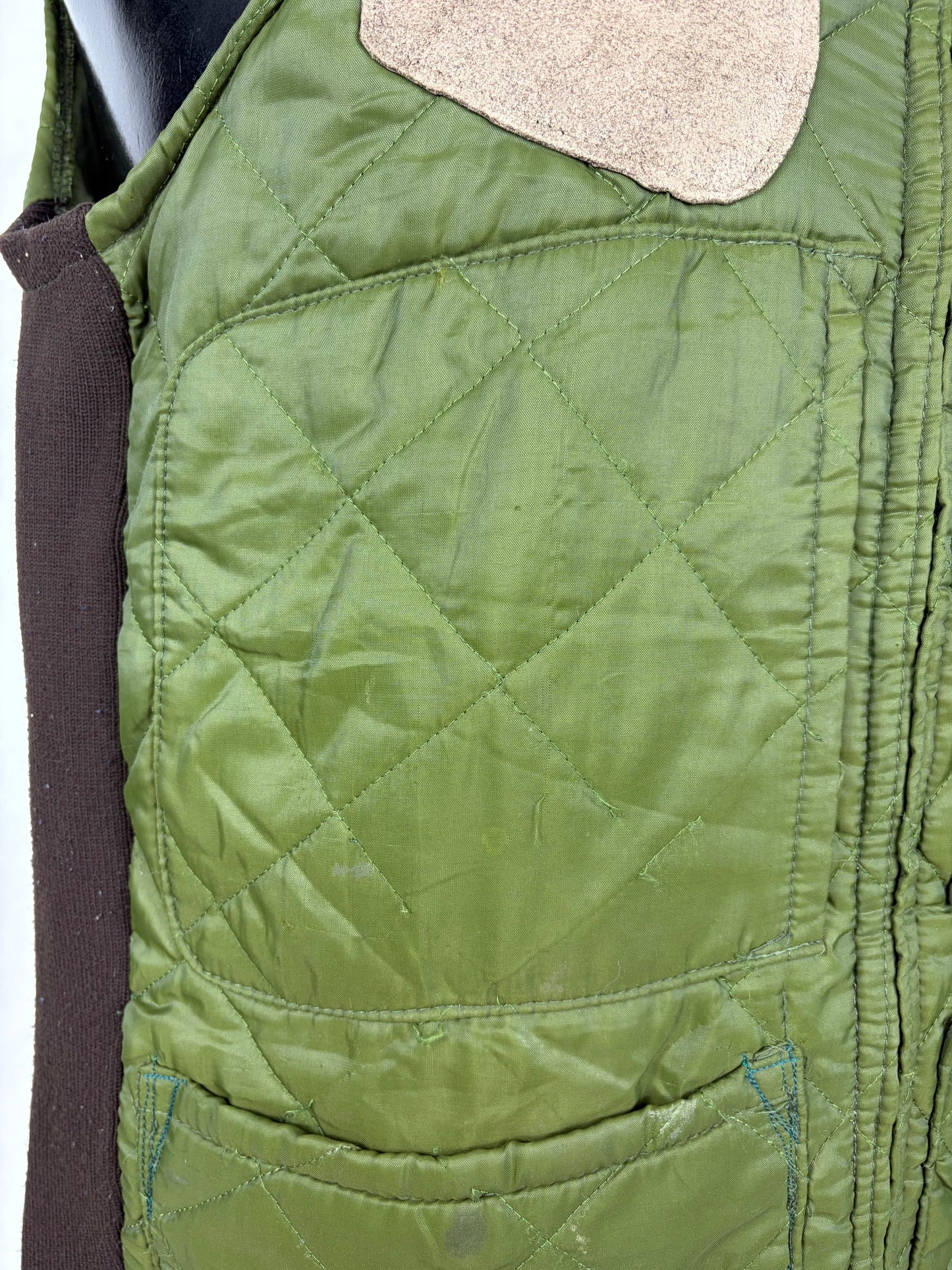 Gilet Barbour verde da caccia vintage Medium  - Man Olive vintage waistcoat size Medium