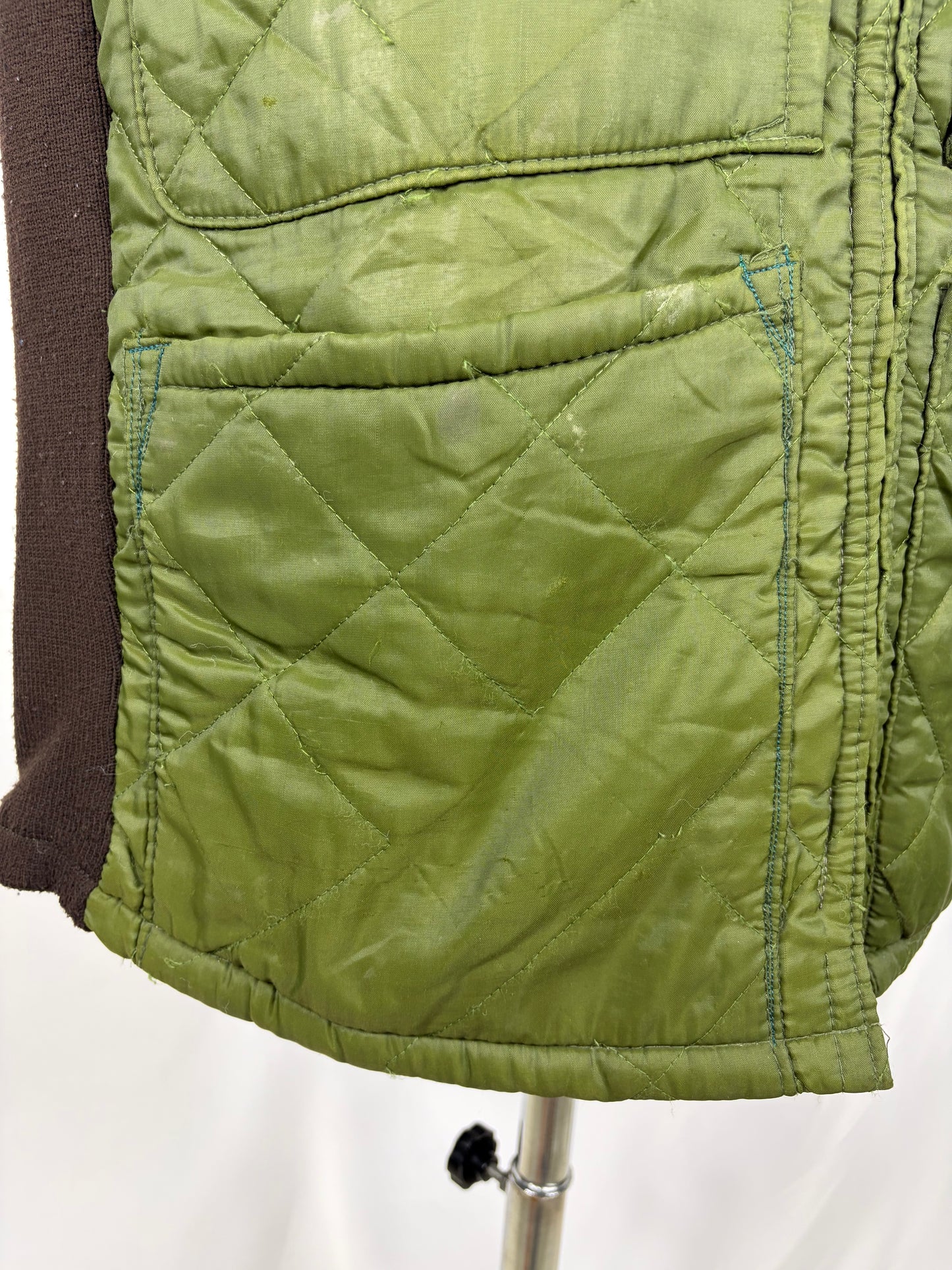 Gilet Barbour verde da caccia vintage Medium  - Man Olive vintage waistcoat size Medium