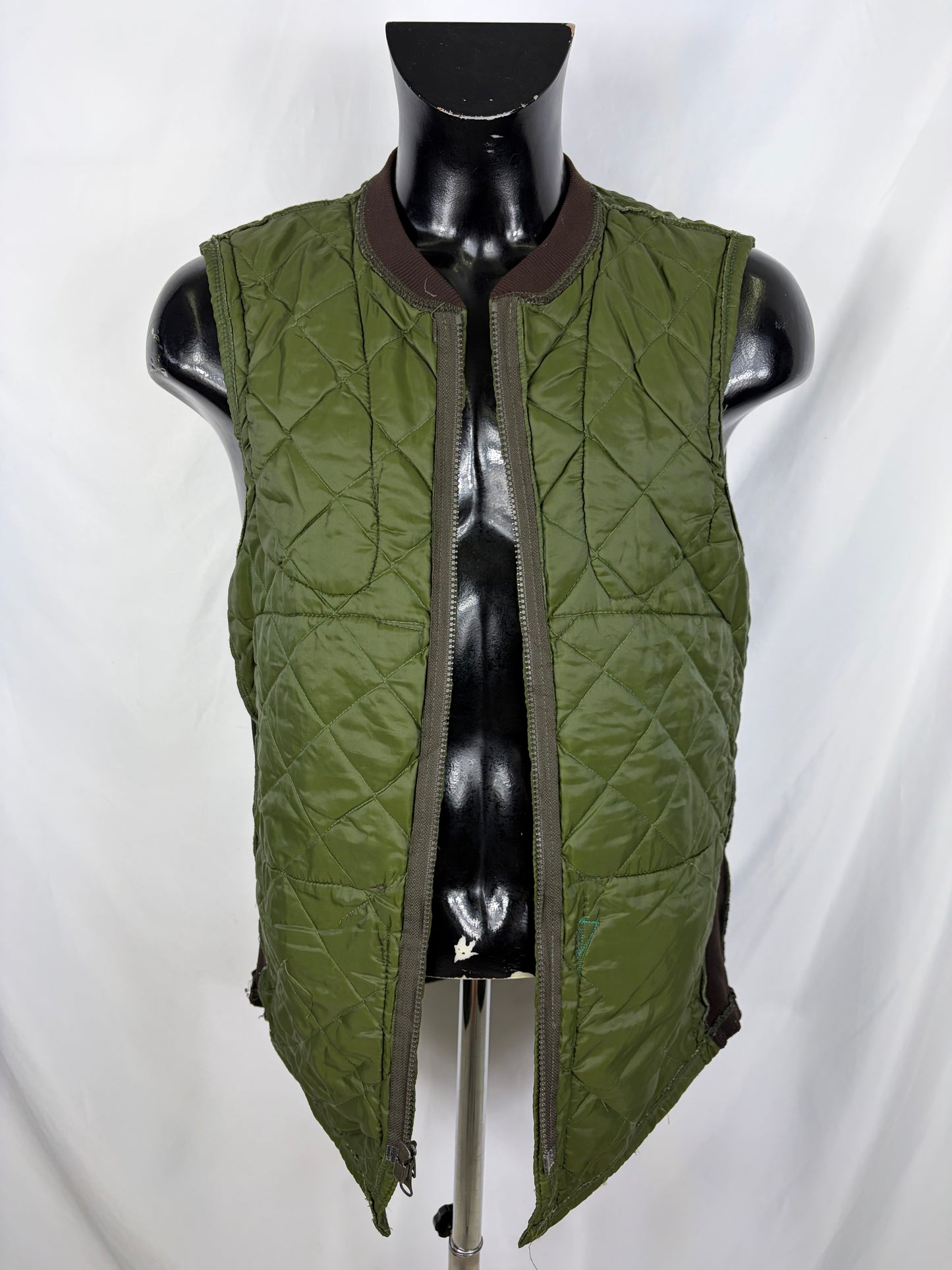 Gilet Barbour verde da caccia vintage Medium  - Man Olive vintage waistcoat size Medium