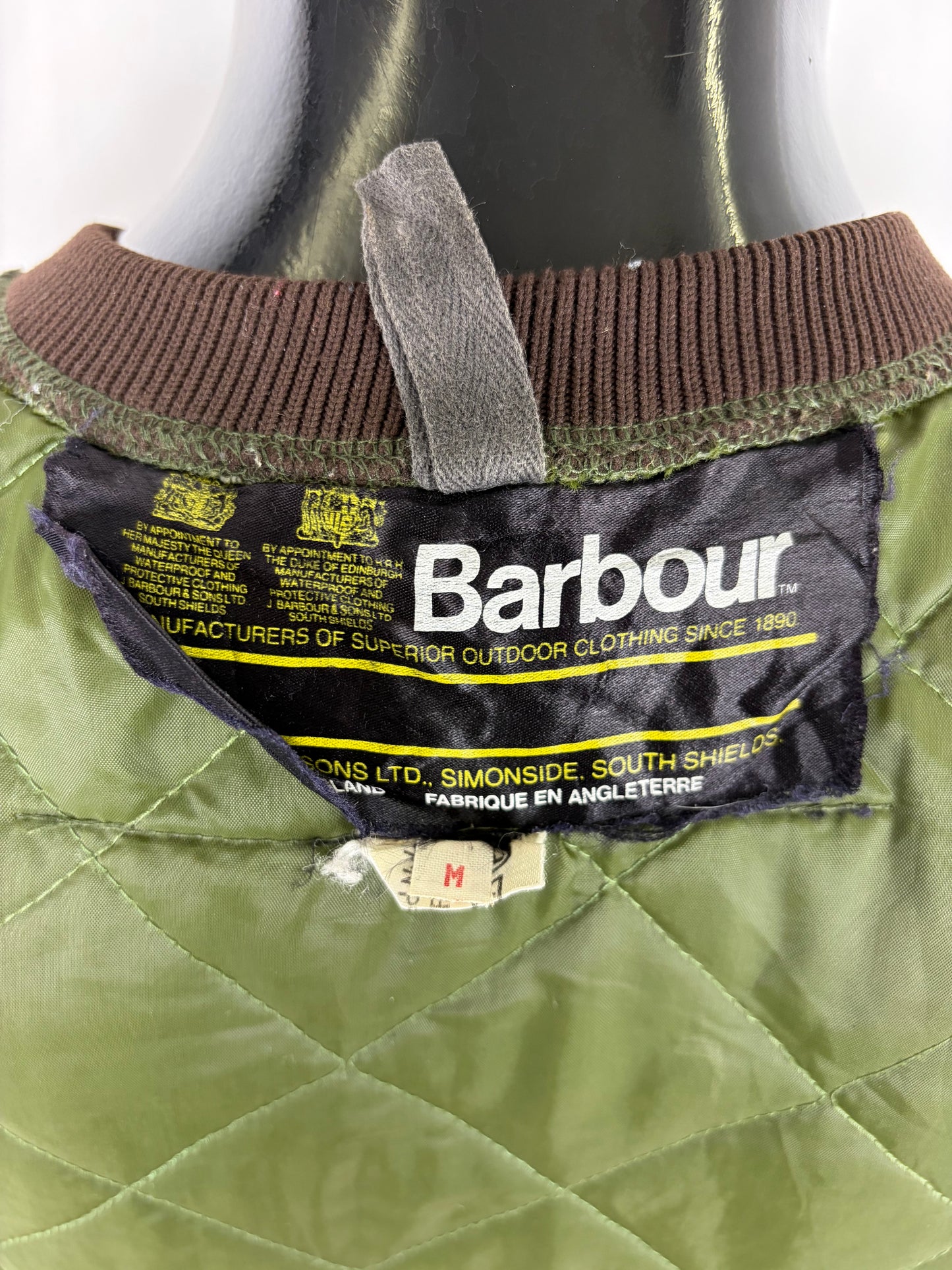 Gilet Barbour verde da caccia vintage Medium  - Man Olive vintage waistcoat size Medium