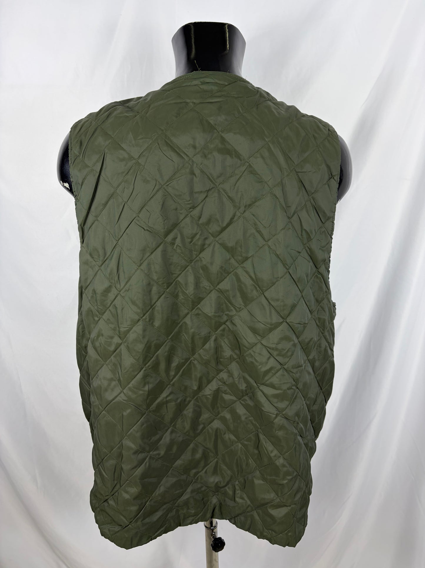 Gilet Barbour Trapuntato Verde 48 Man Green Classic Zip in Liner size 48