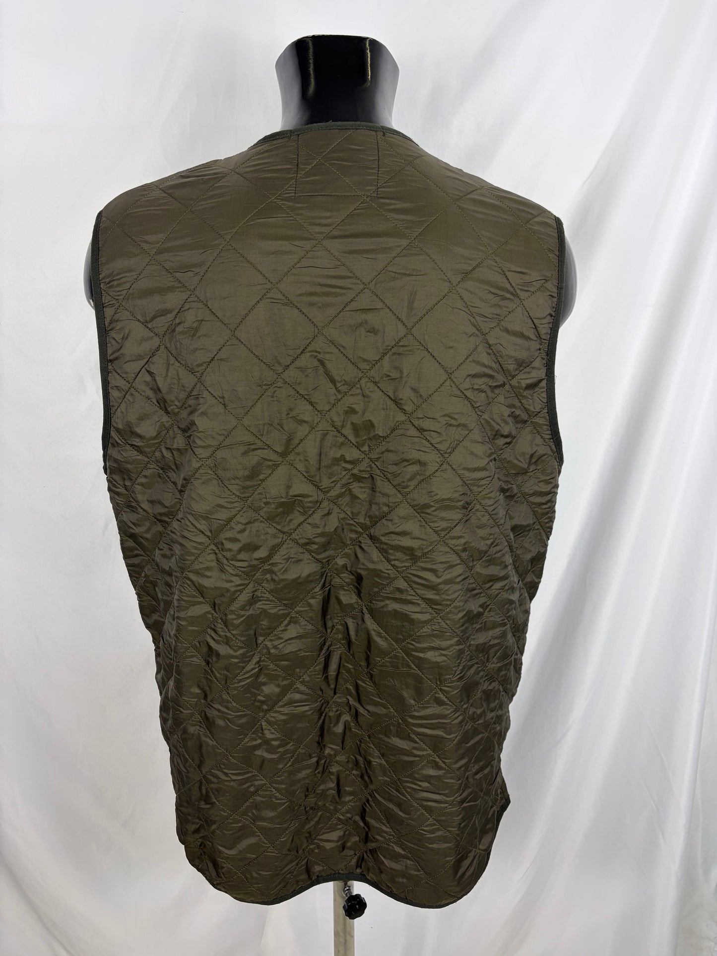 Gilet Barbour Polarquilt con pile verde XL Olive Polarquilt Waistcoat zip in liner size  XLarge