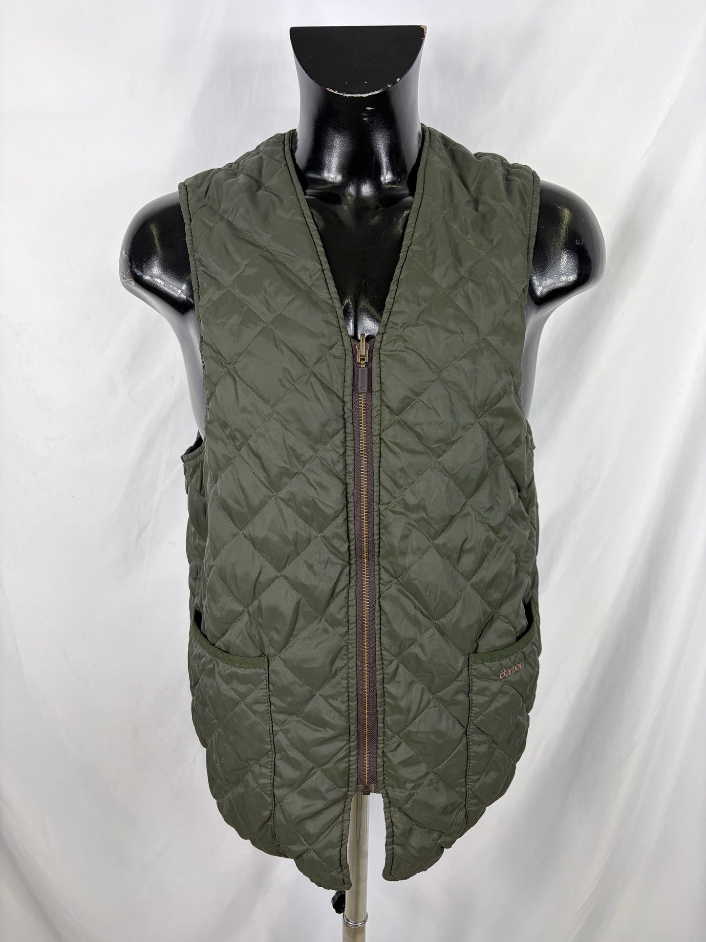 Gilet Barbour Trapuntato Verde 40 Man Green Quilted waistcoat size c40