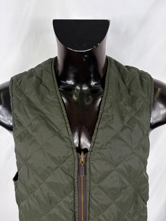 Gilet Barbour Trapuntato Verde 40 Man Green Quilted waistcoat size c40