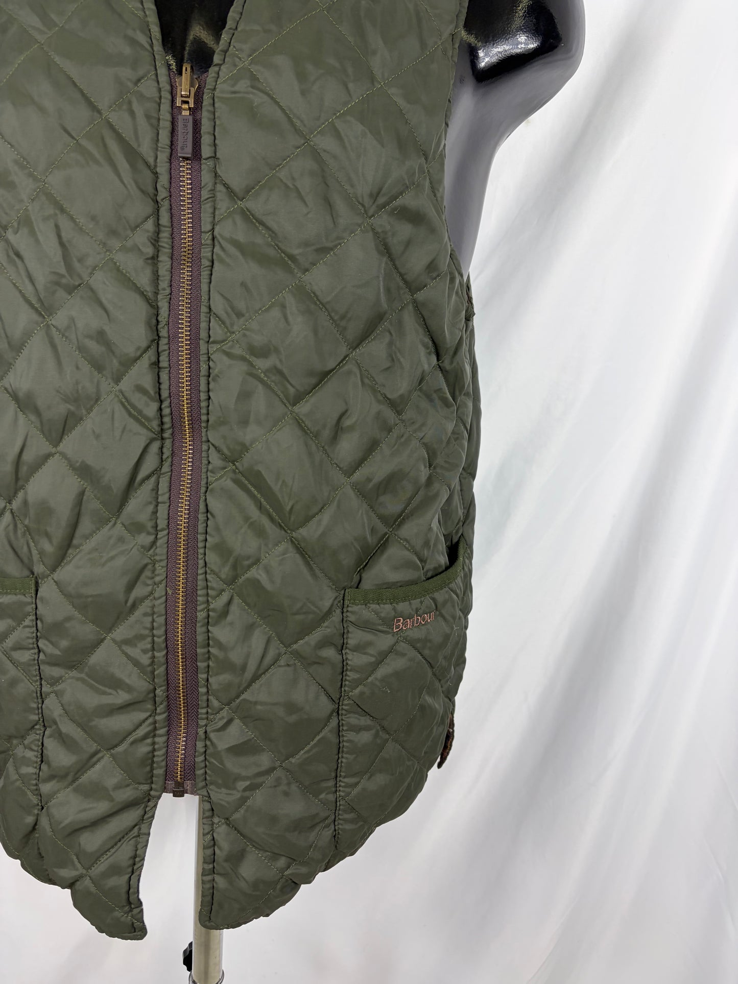Gilet Barbour Trapuntato Verde 40 Man Green Quilted waistcoat size c40