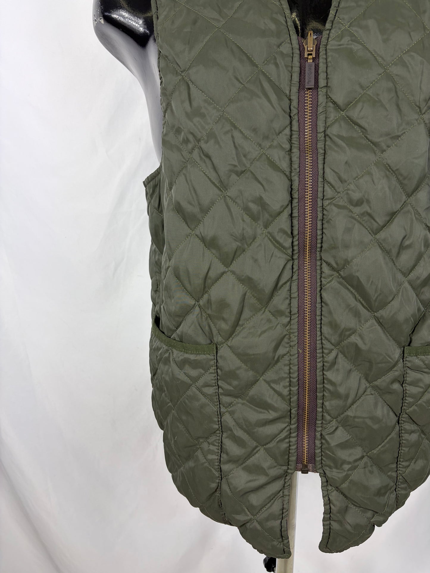 Gilet Barbour Trapuntato Verde 40 Man Green Quilted waistcoat size c40
