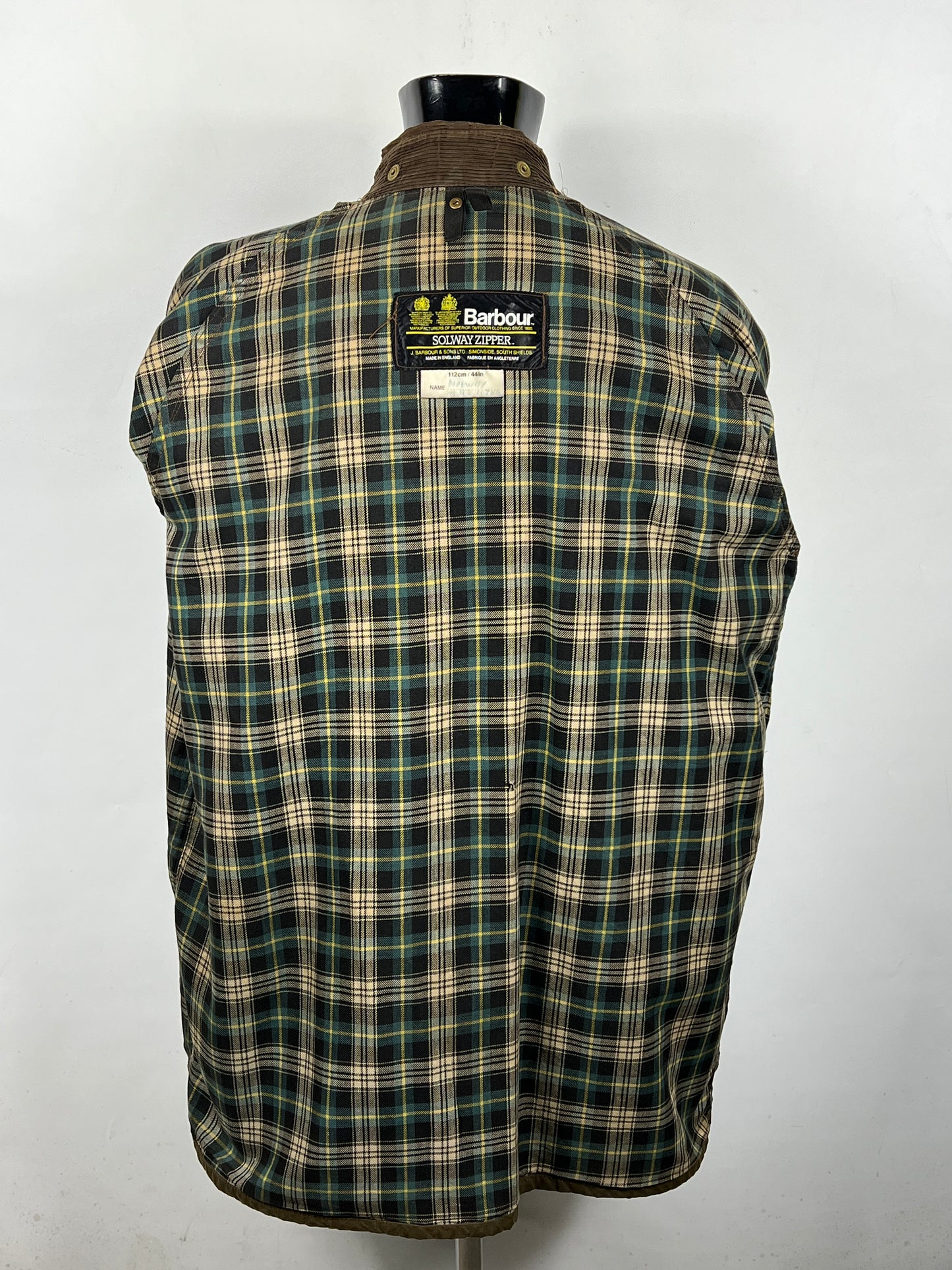 RARO Barbour Vintage Solway Zipper C44/112 cm  -Green Two crest Solway Zipper Jacket L/XL