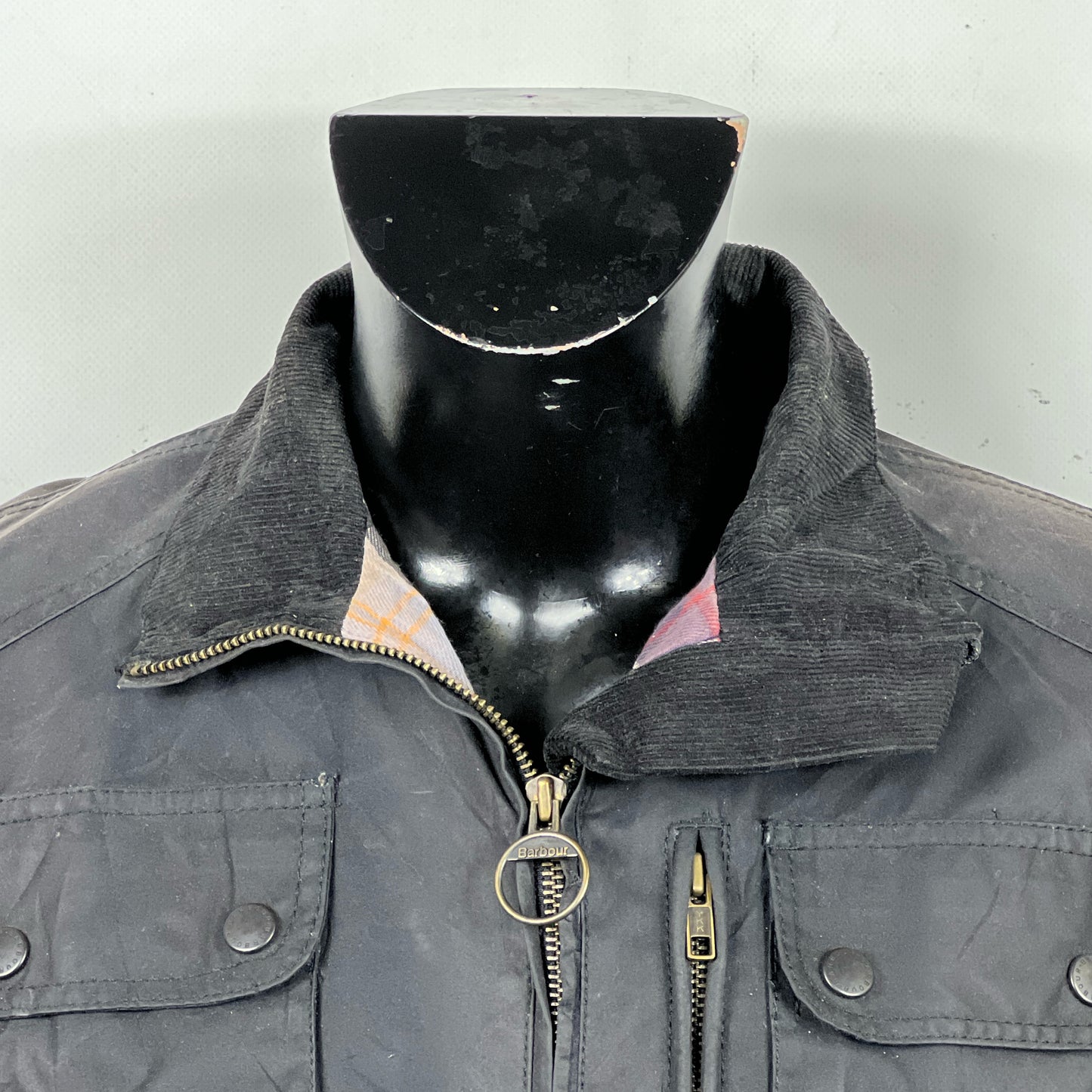 Giacca Barbour unisex international corta nera Uk18 tg.48 ita - Black short wax jacket uk18