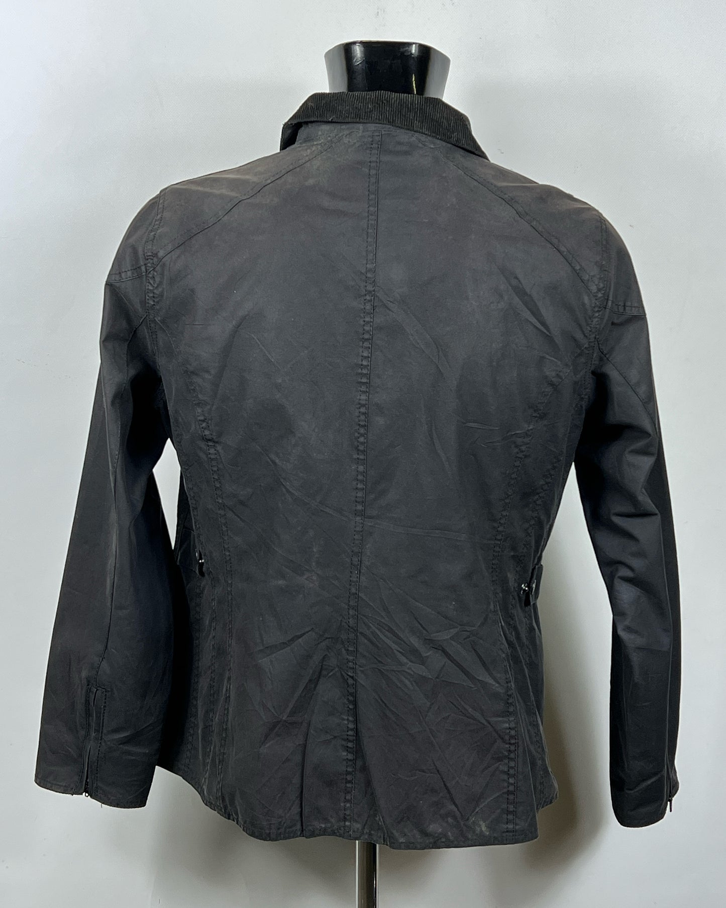 Giacca Barbour unisex international corta nera Uk18 tg.48 ita - Black short wax jacket uk18