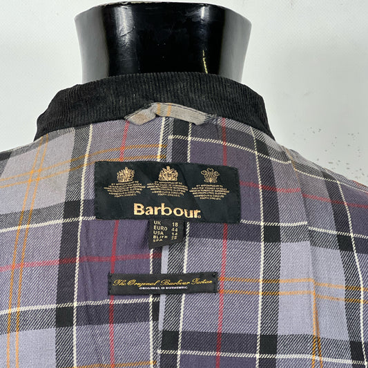 Giacca Barbour unisex international corta nera Uk18 tg.48 ita - Black short wax jacket uk18