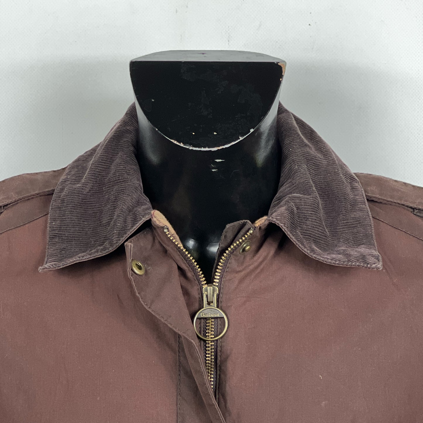 Barbour marrone da donna UK12 tg.42 Brown Malvern wax coat Size Medium
