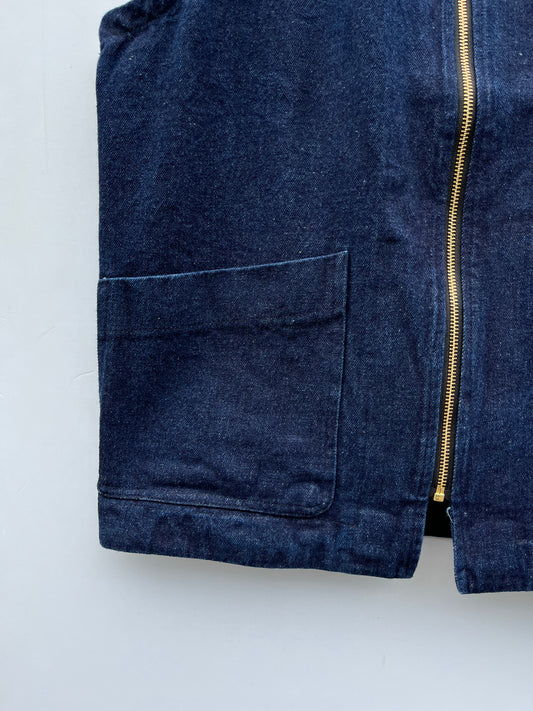 Gilet in tessuto denim colore jeans by Seadog 1990