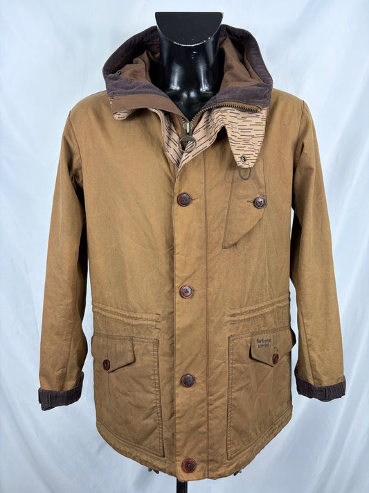 Giacca Barbour Dept B Summer Parka Beige Large-Beige Dept B summer parka waxed Size L - Shop In London