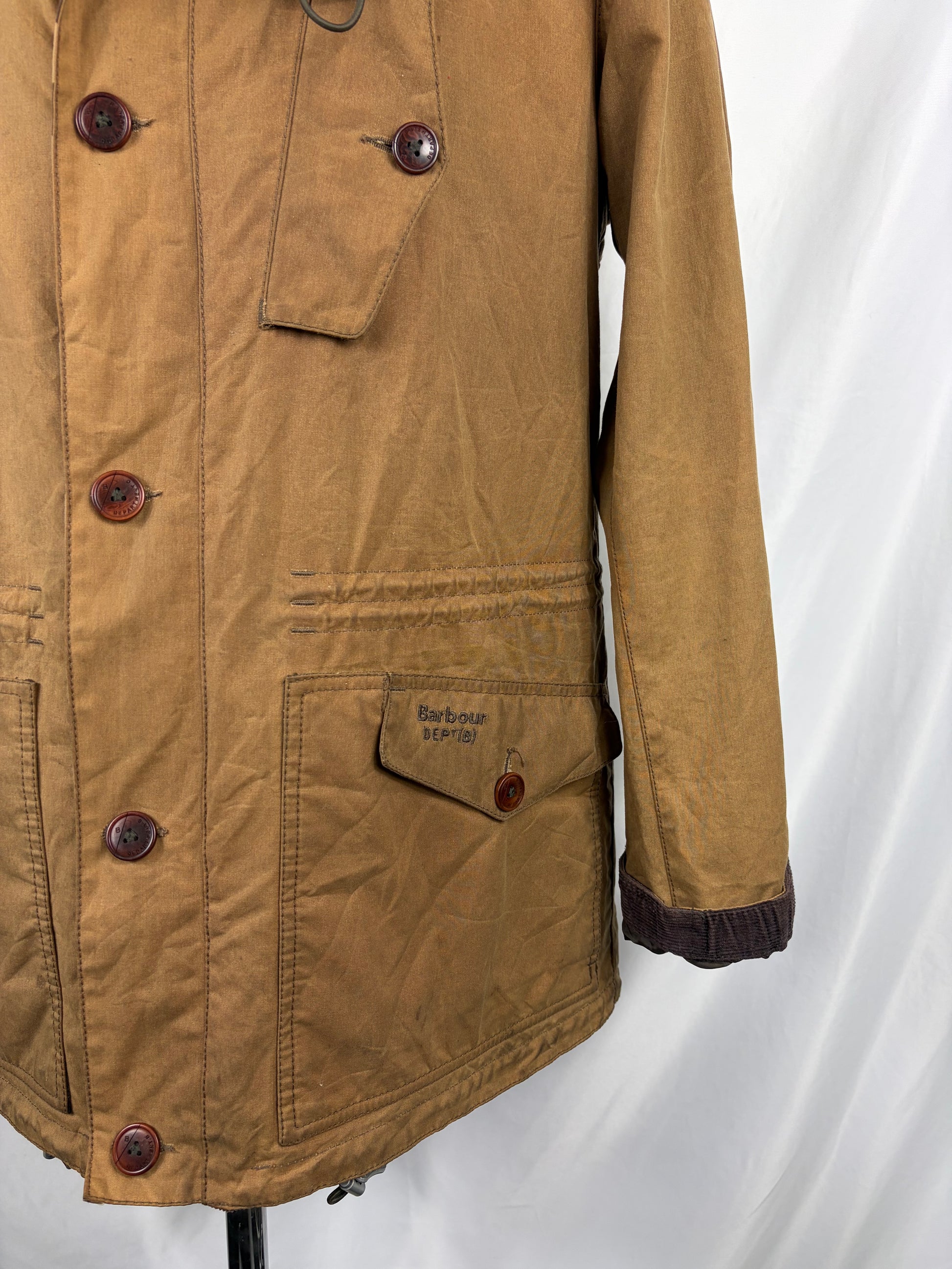 Giacca Barbour Dept B Summer Parka Beige Large-Beige Dept B summer parka waxed Size L - Shop In London