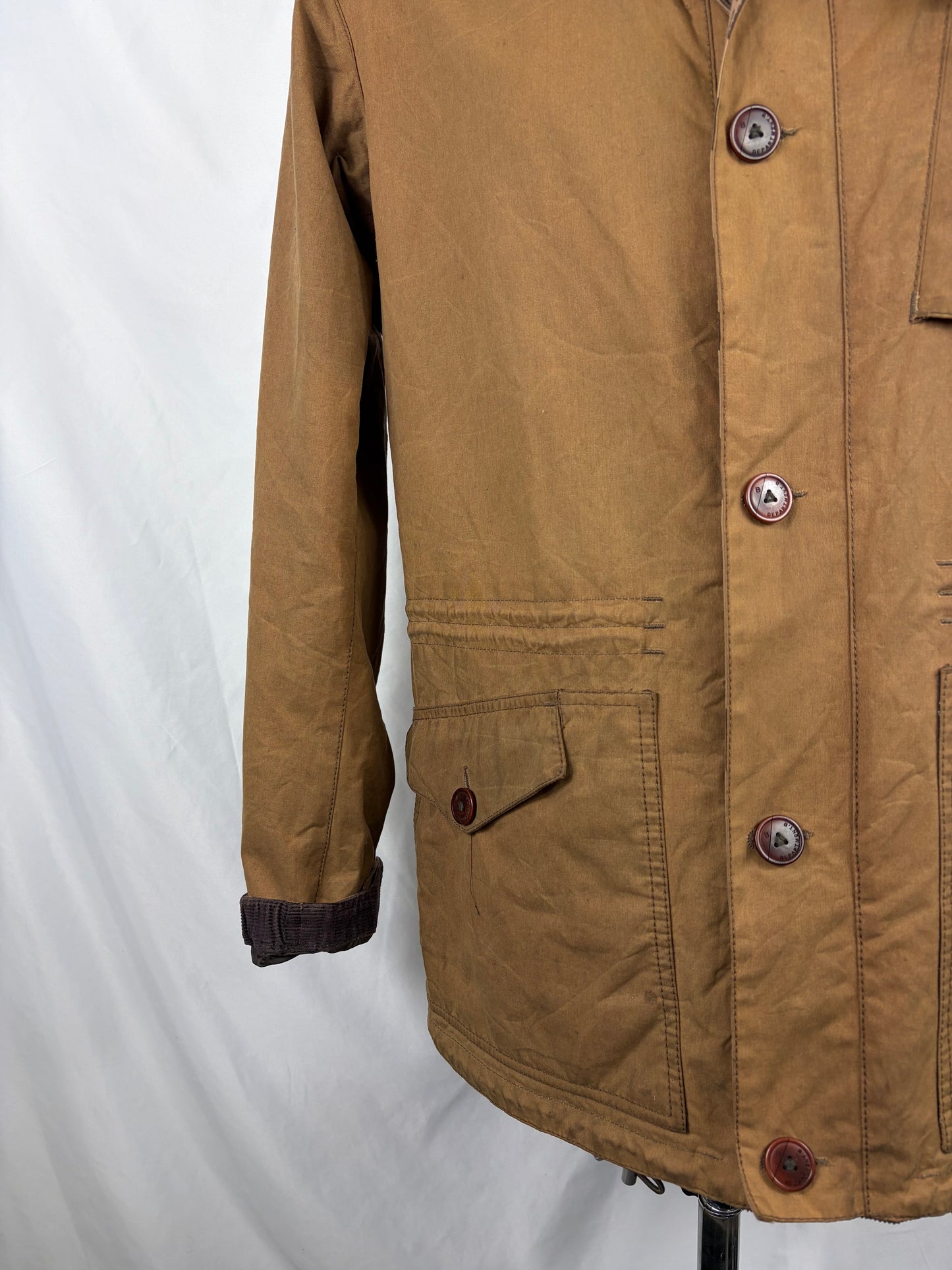 Giacca Barbour Dept B Summer Parka Beige Large-Beige Dept B summer parka waxed Size L - Shop In London