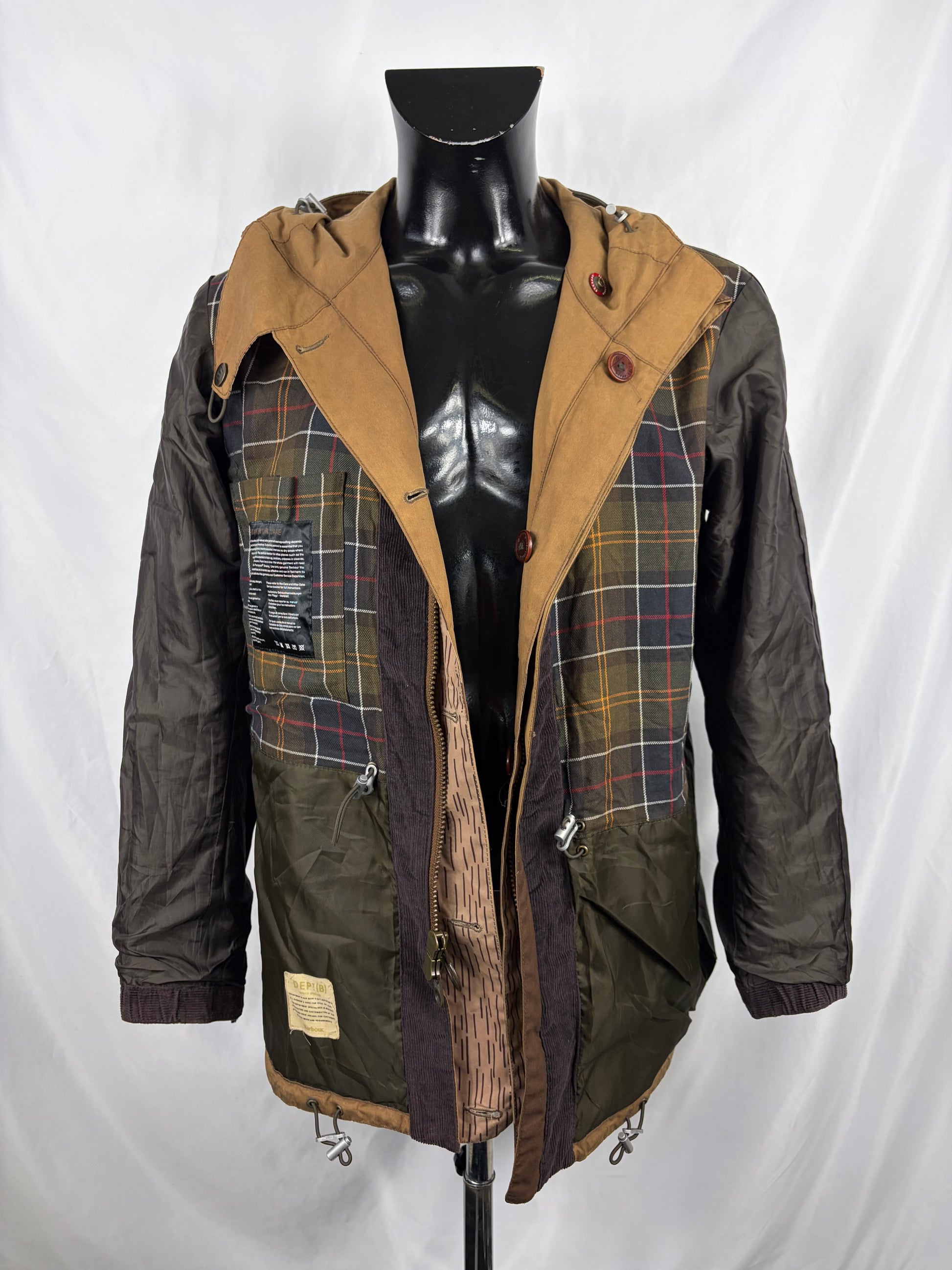 Giacca Barbour Dept B Summer Parka Beige Large-Beige Dept B summer parka waxed Size L - Shop In London