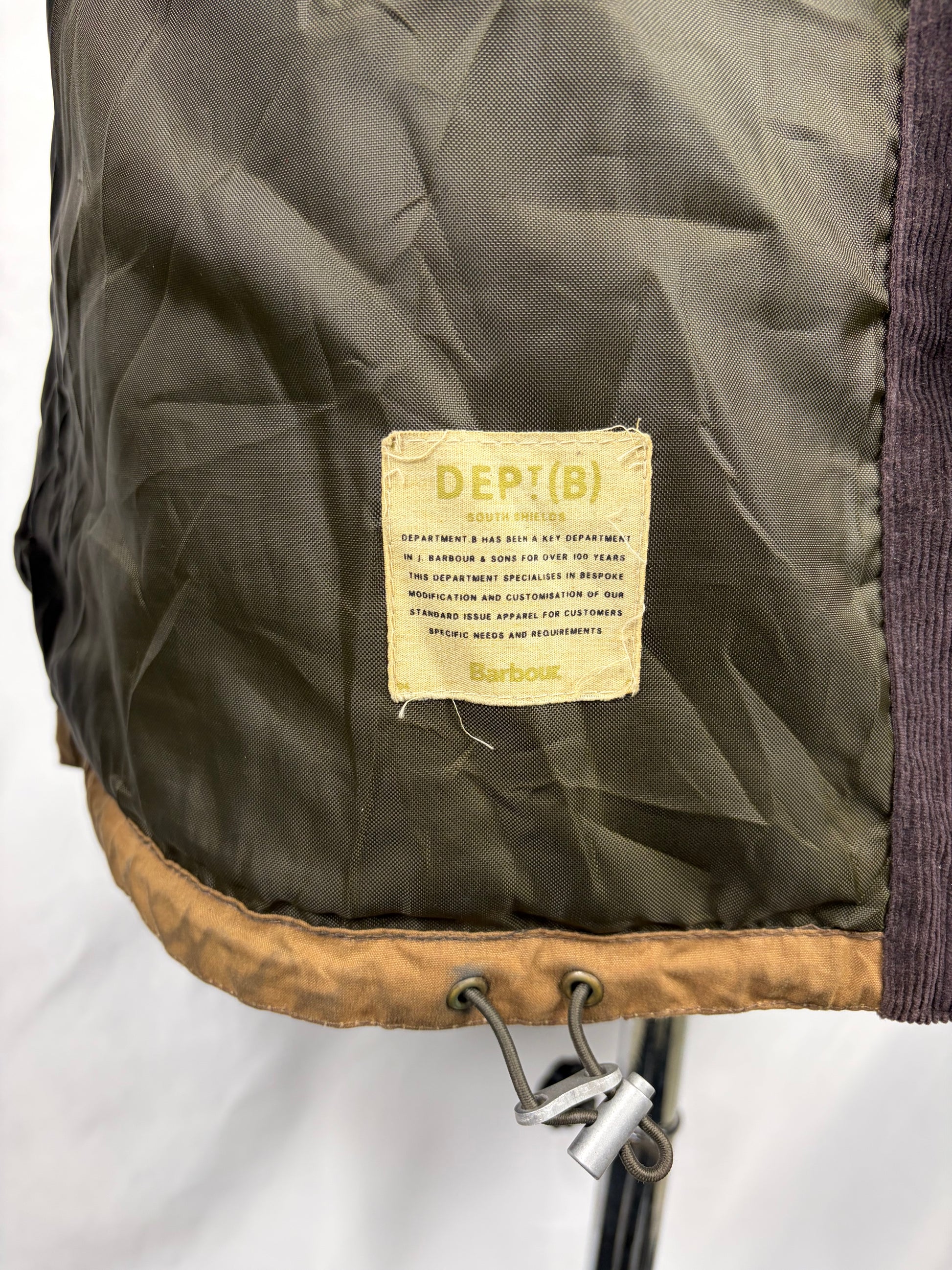 Giacca Barbour Dept B Summer Parka Beige Large-Beige Dept B summer parka waxed Size L - Shop In London