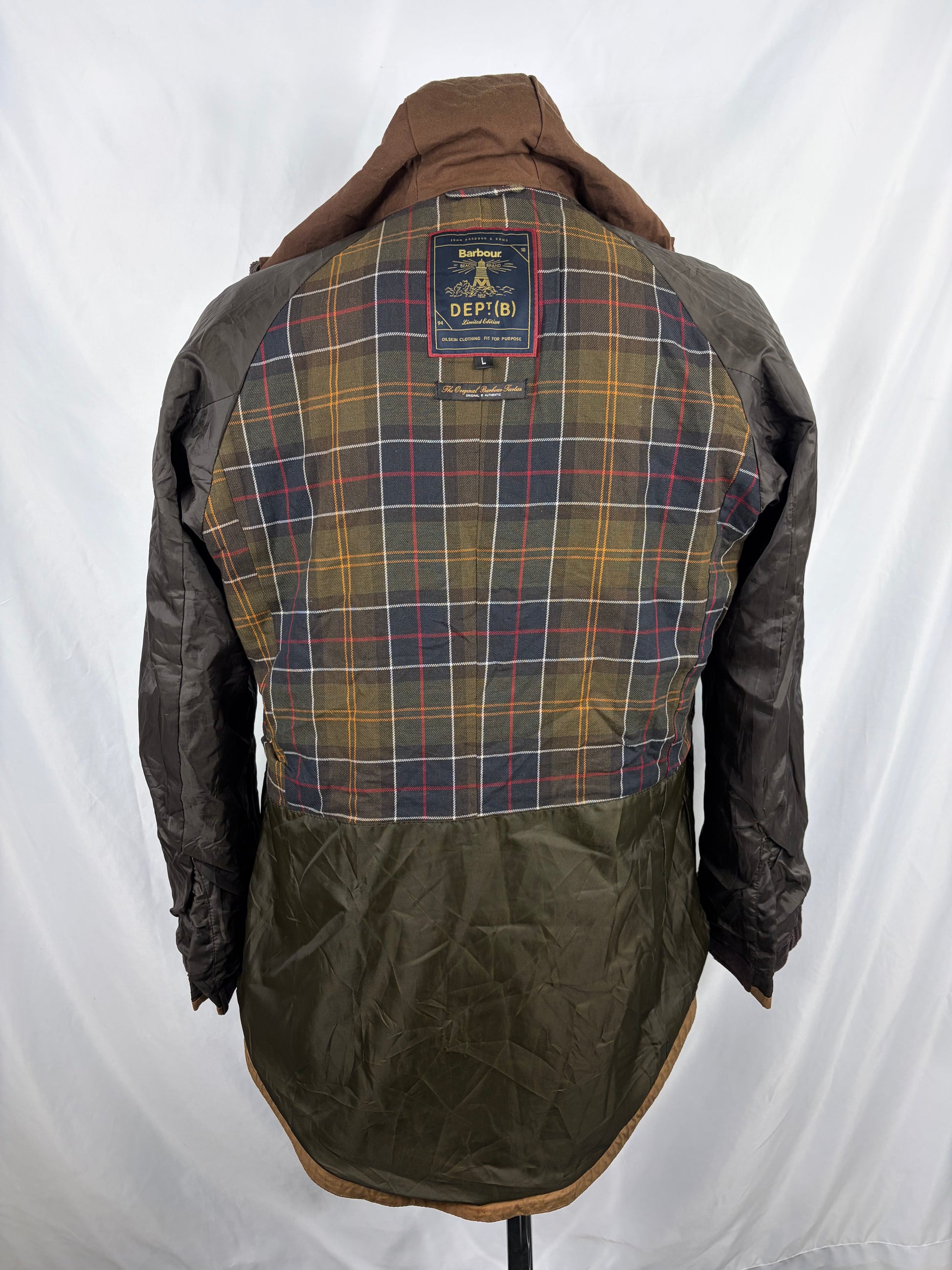 Giacca Barbour Dept B Summer Parka Beige Large-Beige Dept B summer parka waxed Size L - Shop In London