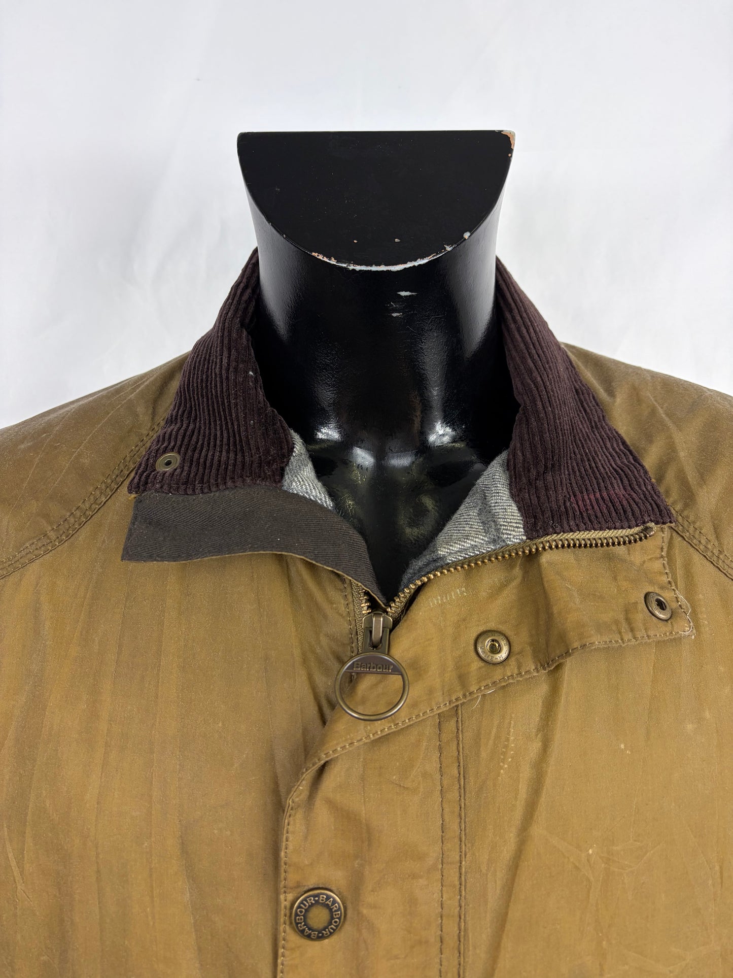 Barbour Giacca beige cerata Small HIlton Man Barbour Beige Waxed jacket size small
