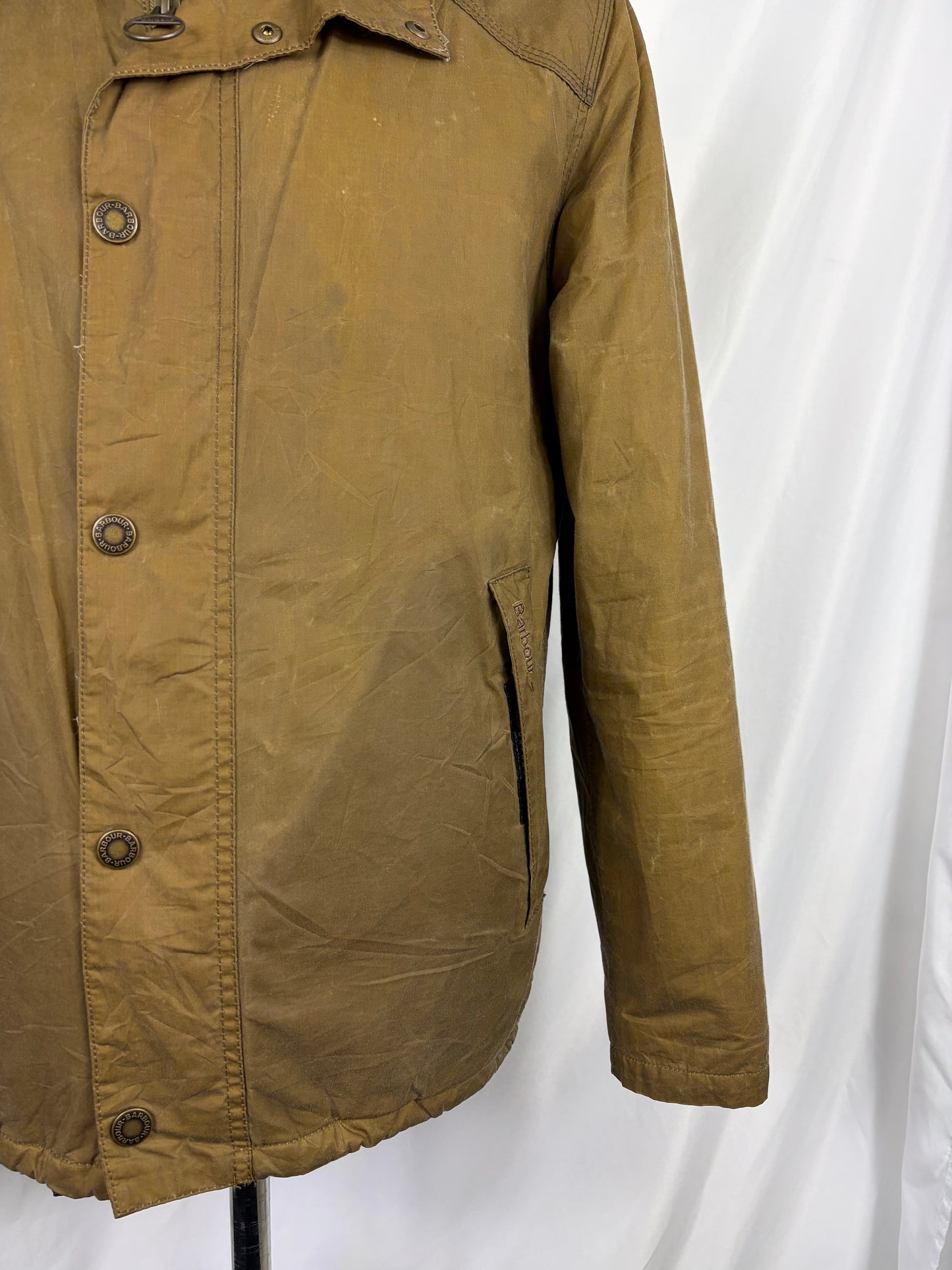 Barbour Giacca beige cerata Small HIlton Man Barbour Beige Waxed jacket size small