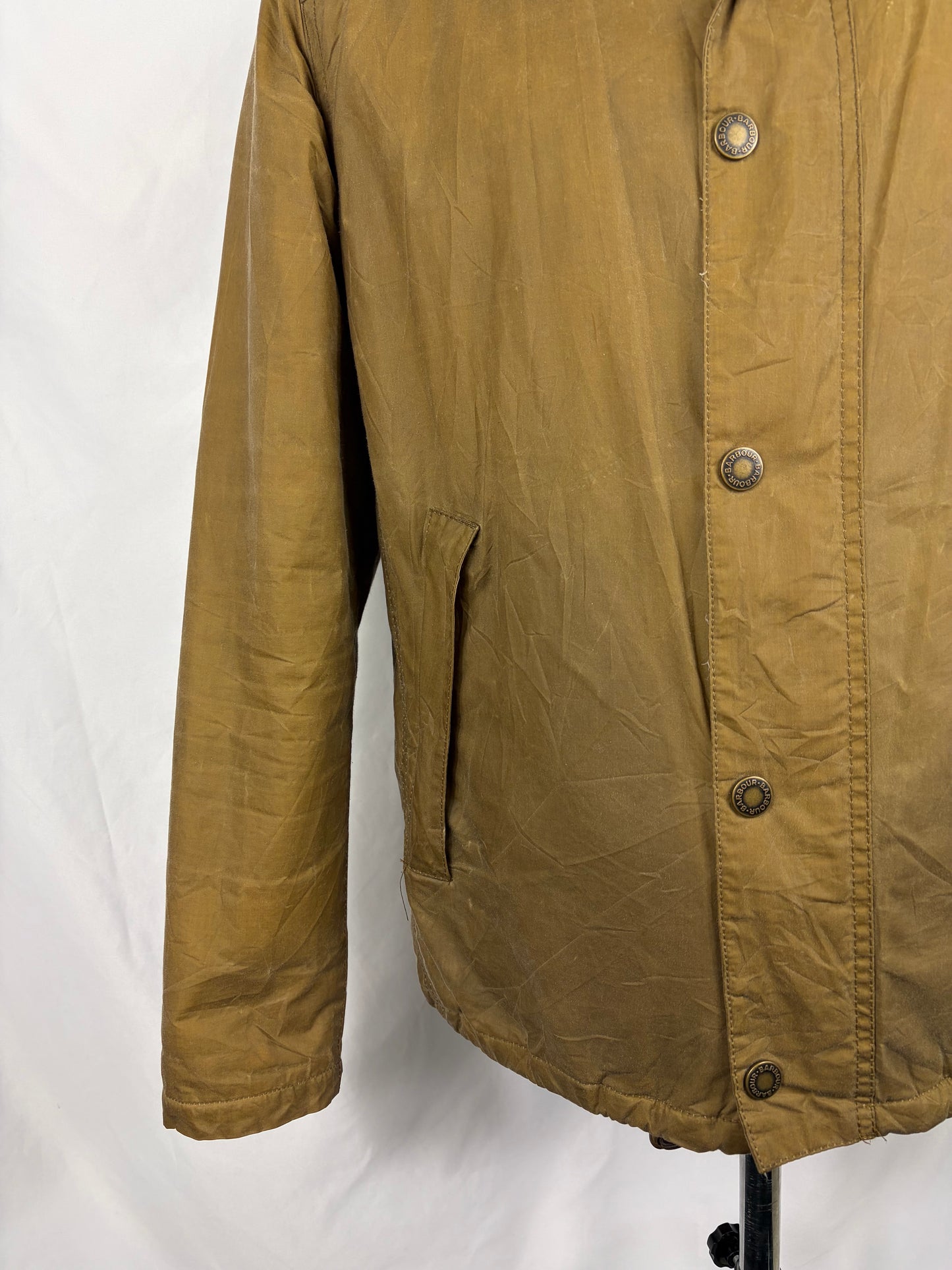 Barbour Giacca beige cerata Small HIlton Man Barbour Beige Waxed jacket size small