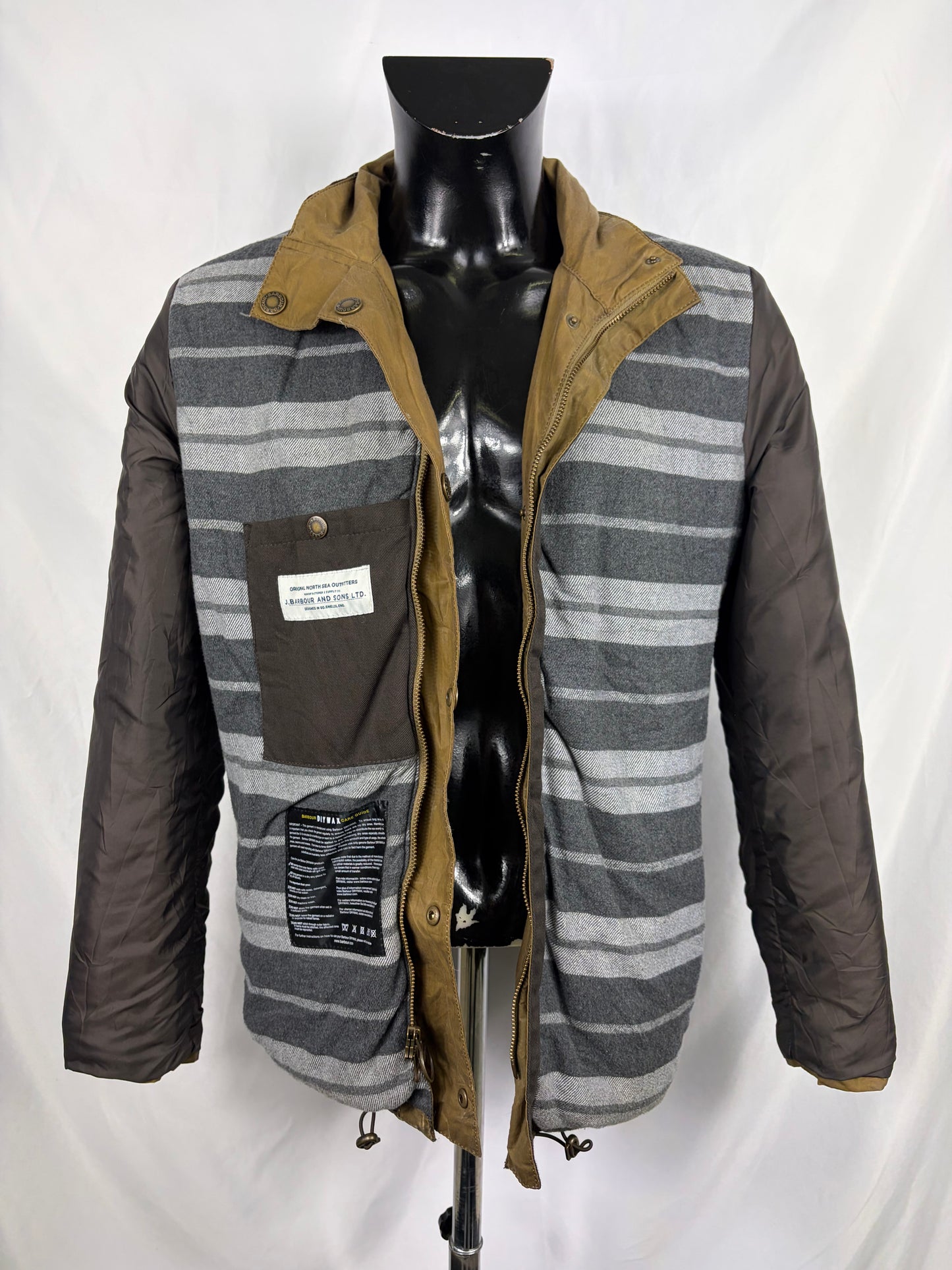 Barbour Giacca beige cerata Small HIlton Man Barbour Beige Waxed jacket size small