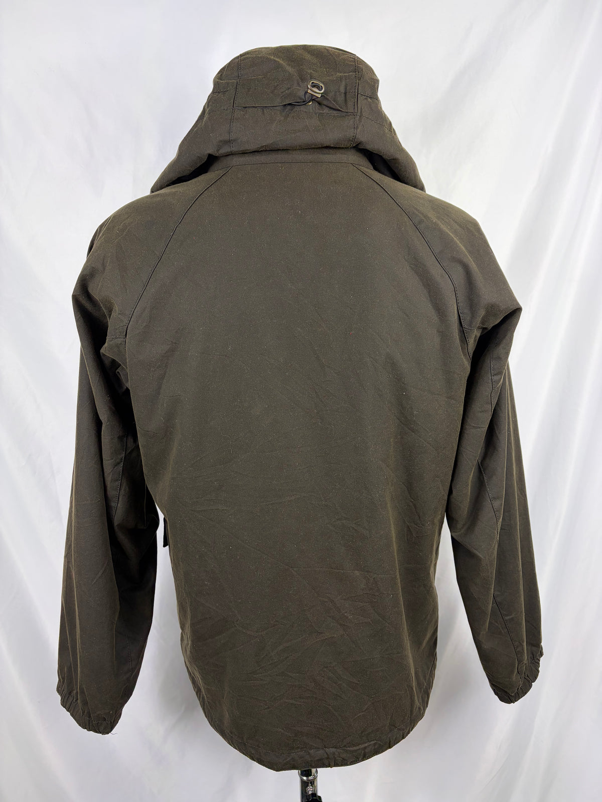 Giacca Barbour con cappuccio cerata verde da uomo Small -Man Wax Grendle Jacket size Small