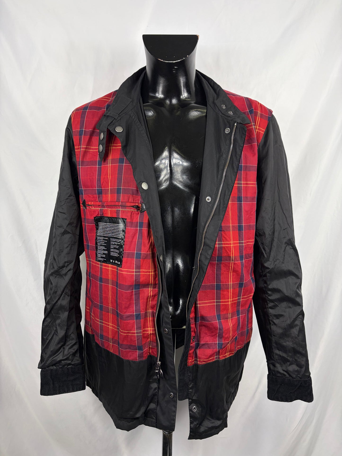 Barbour International uomo Enfield Nero XL Man Black Enfield waxed Jacket Size XL - Shop In London