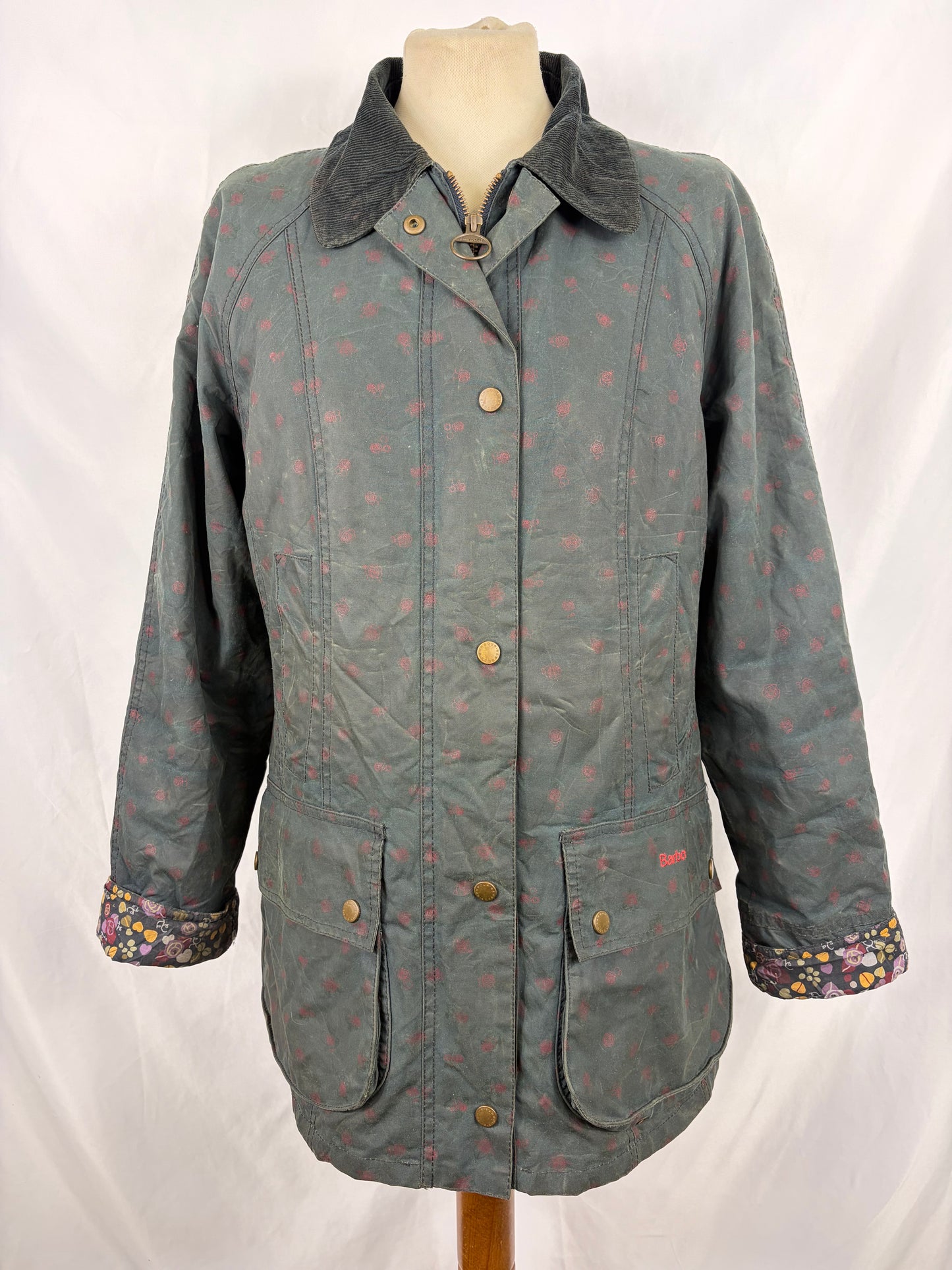 Giacca Barbour Casisson Beadnell blu UK12 medium - Navy Beadnell Lady Jacket UK12 tg. 42