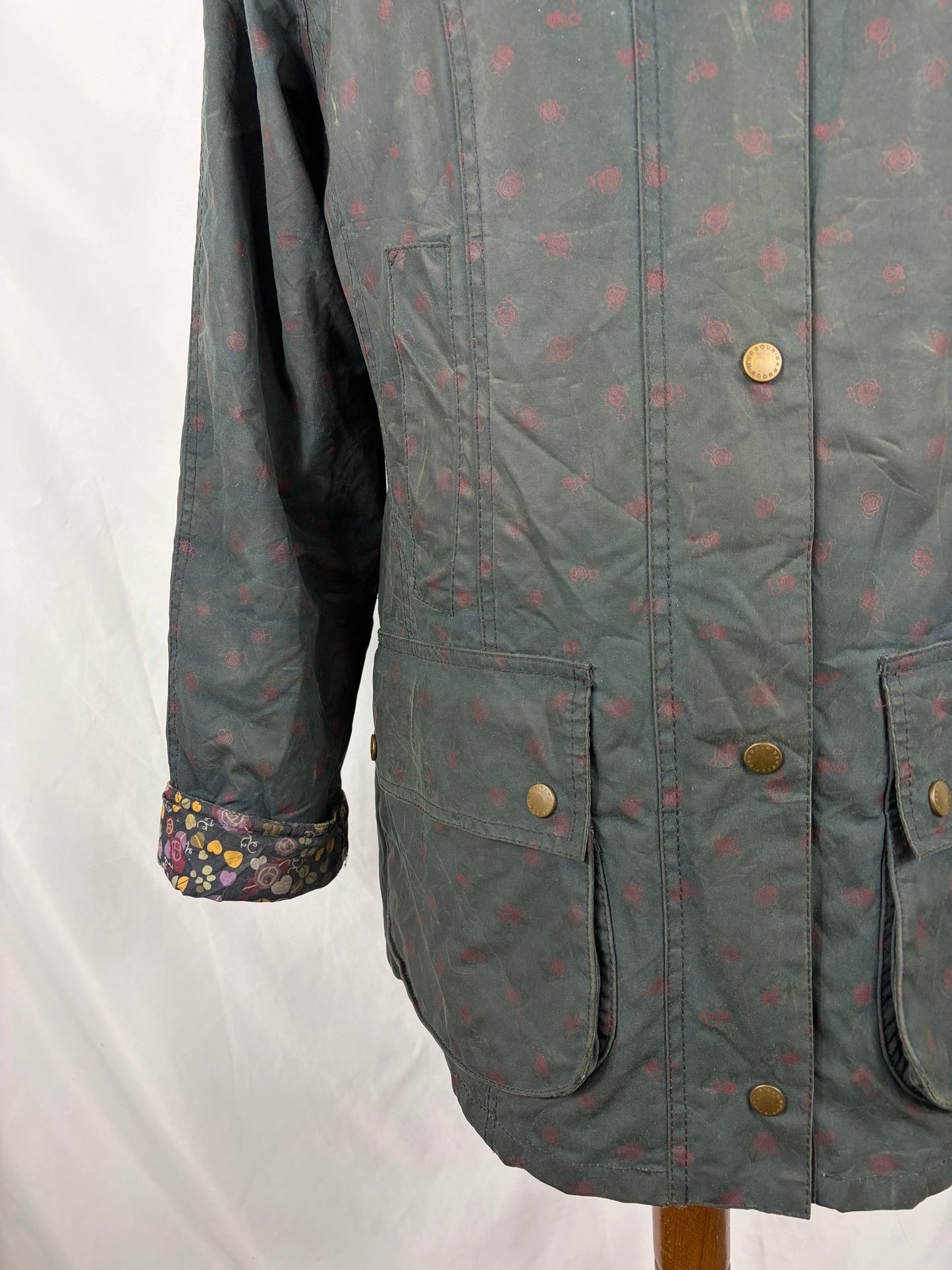 Giacca Barbour Casisson Beadnell blu UK12 medium - Navy Beadnell Lady Jacket UK12 tg. 42