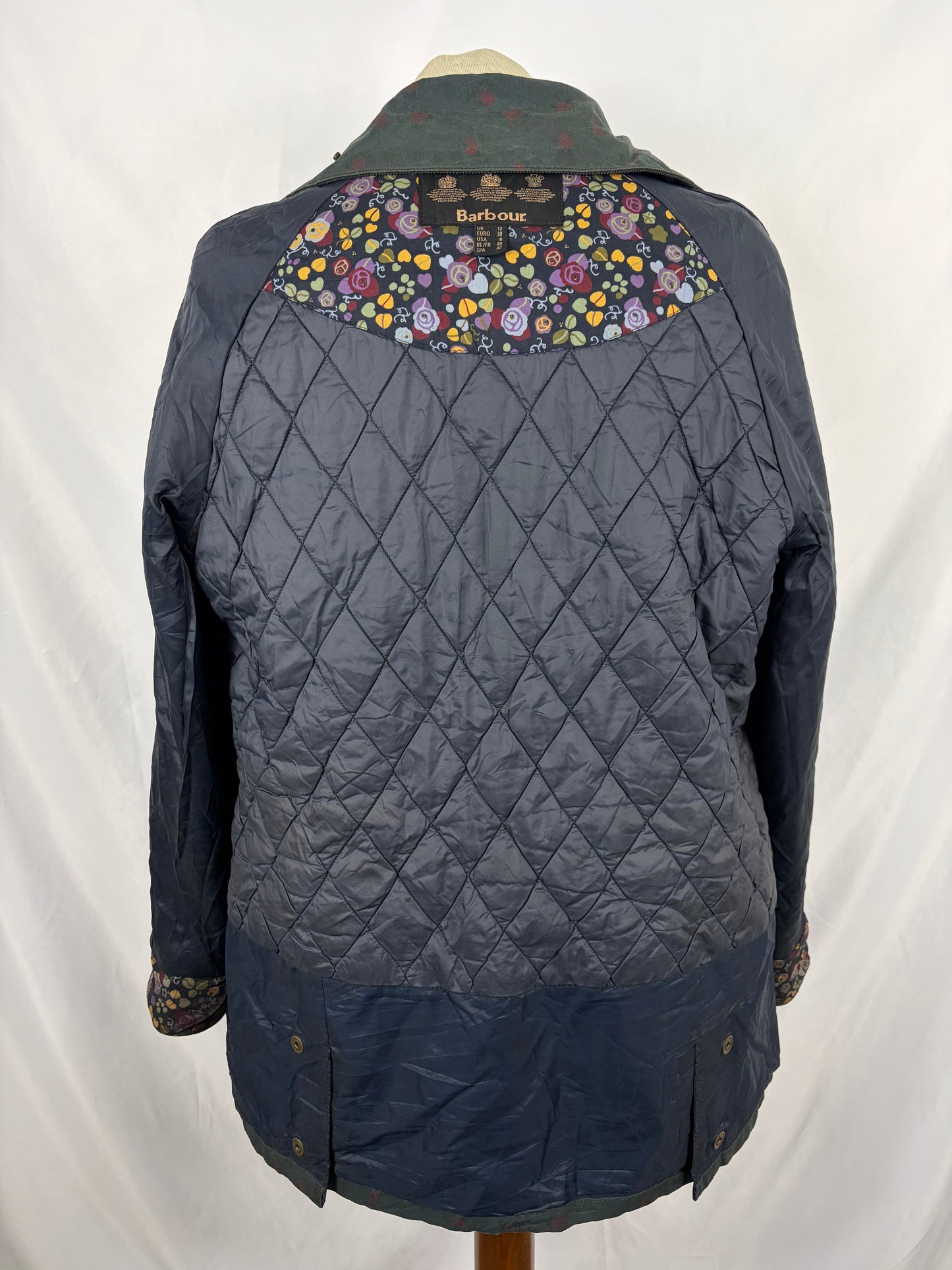Giacca Barbour Casisson Beadnell blu UK12 medium - Navy Beadnell Lady Jacket UK12 tg. 42