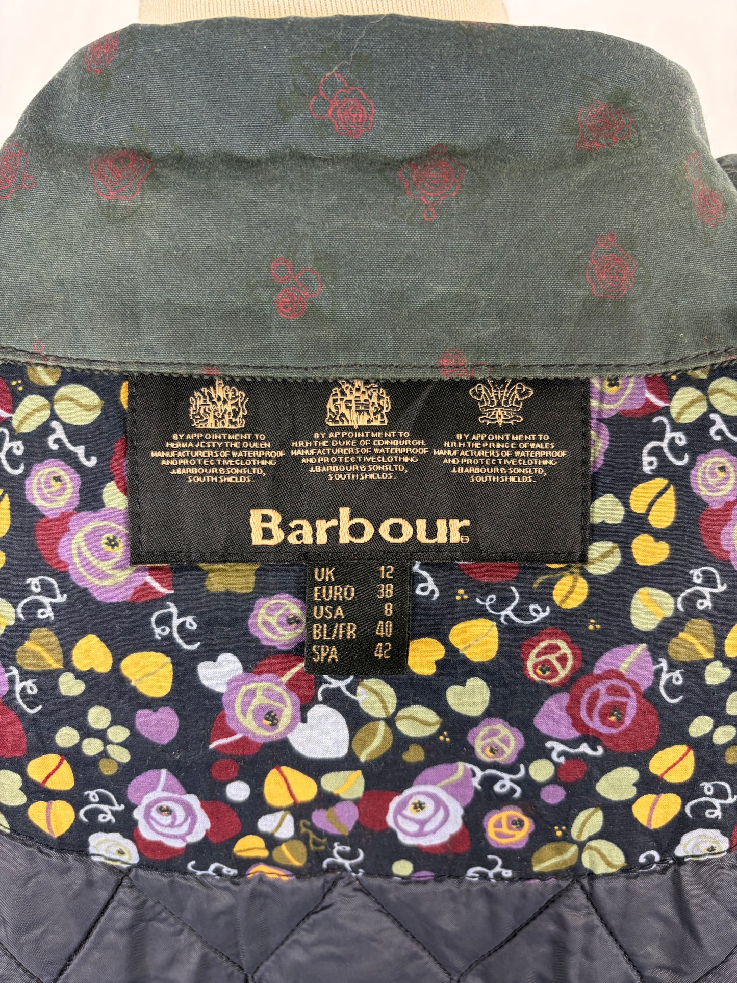 Giacca Barbour Casisson Beadnell blu UK12 medium - Navy Beadnell Lady Jacket UK12 tg. 42