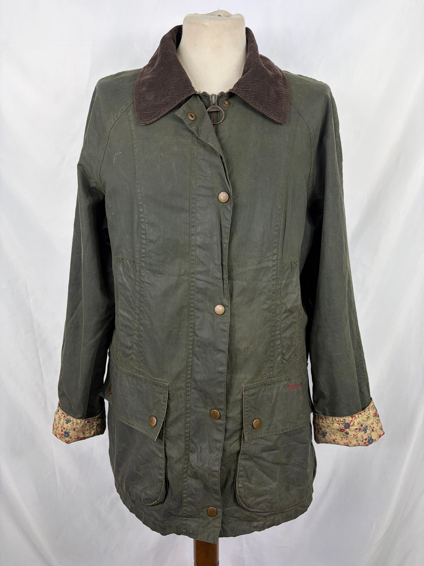 Giacca Barbour Flyweight Beadnell verde UK12 medium -Green Flyweight Beadnell lady jacket UK12 tg. 42