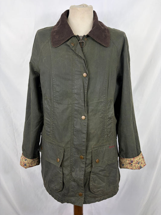 Giacca Barbour Flyweight Beadnell verde UK12 medium -Green Flyweight Beadnell lady jacket UK12 tg. 42
