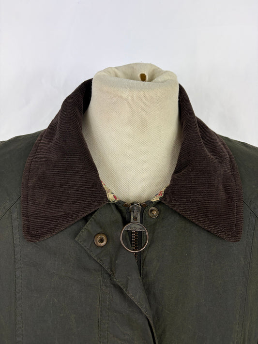 Giacca Barbour Flyweight Beadnell verde UK12 medium -Green Flyweight Beadnell lady jacket UK12 tg. 42