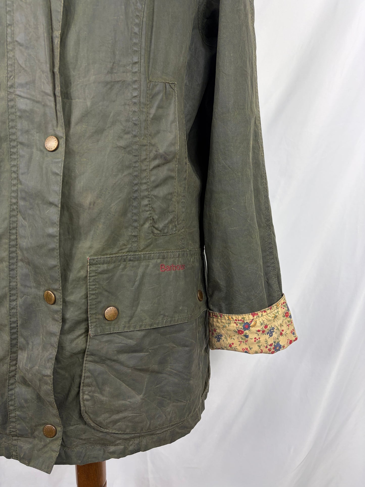 Giacca Barbour Flyweight Beadnell verde UK12 medium -Green Flyweight Beadnell lady jacket UK12 tg. 42