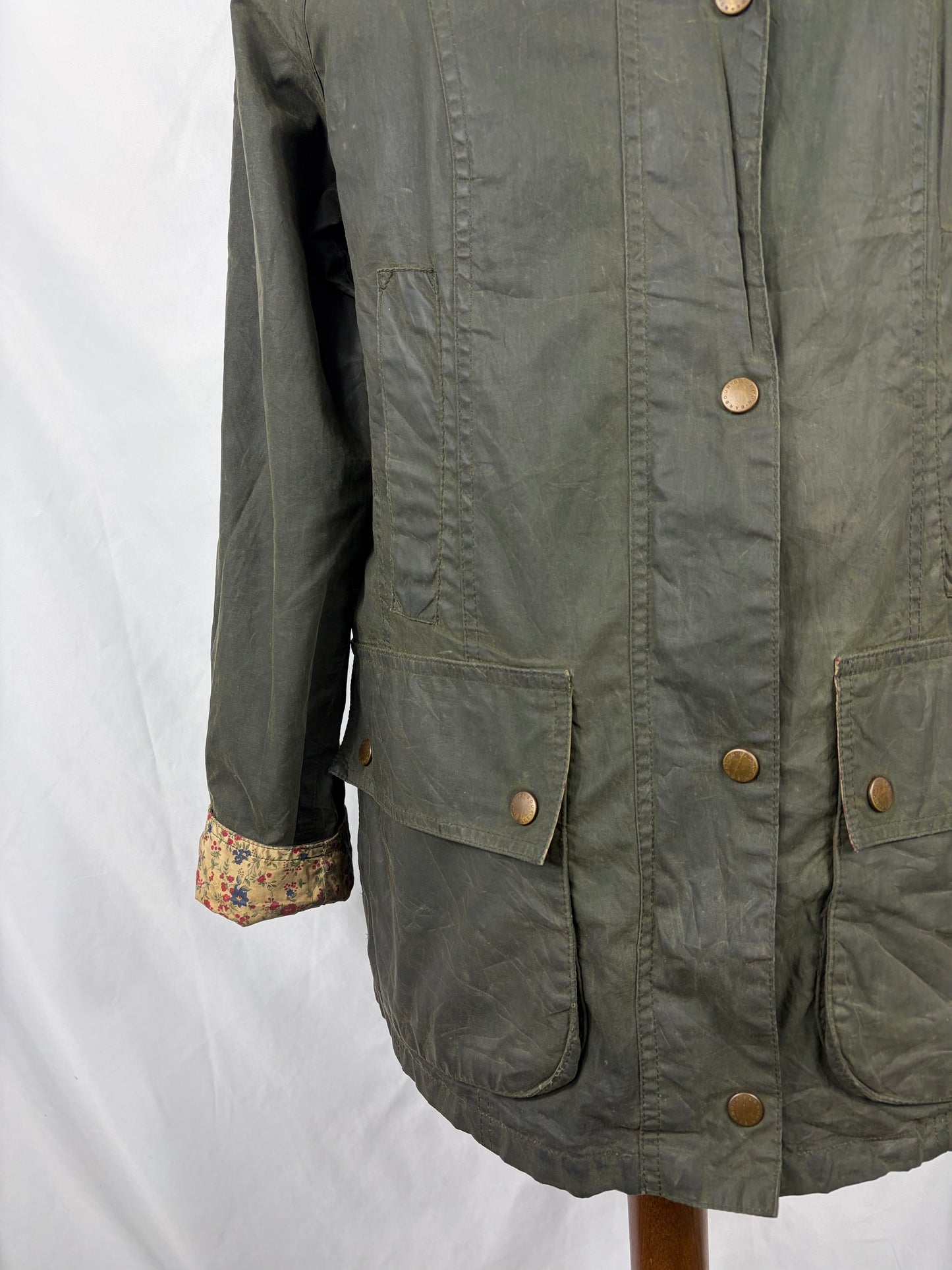Giacca Barbour Flyweight Beadnell verde UK12 medium -Green Flyweight Beadnell lady jacket UK12 tg. 42