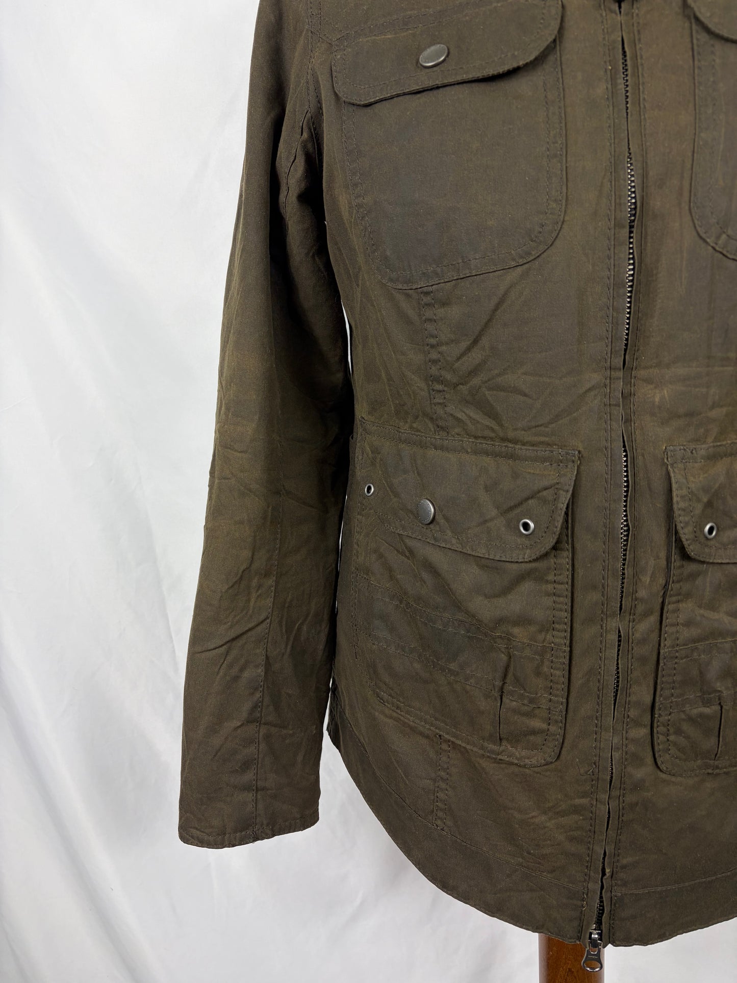 Giacca Barbour Donna cerata verde UK8 -Green Lady Filey jacket UK8 XSmall