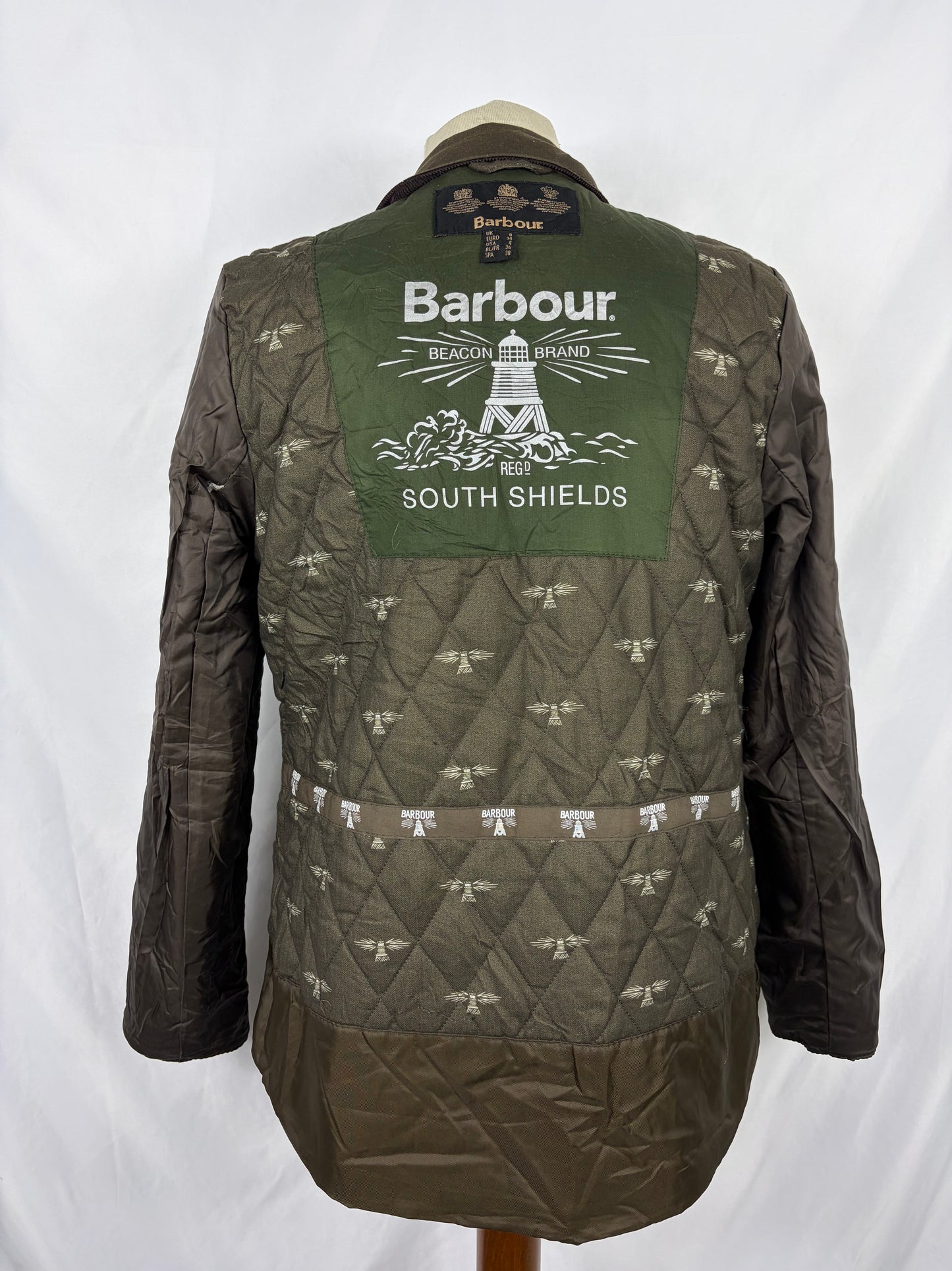 Giacca Barbour Donna cerata verde UK8 -Green Lady Filey jacket UK8 XSmall