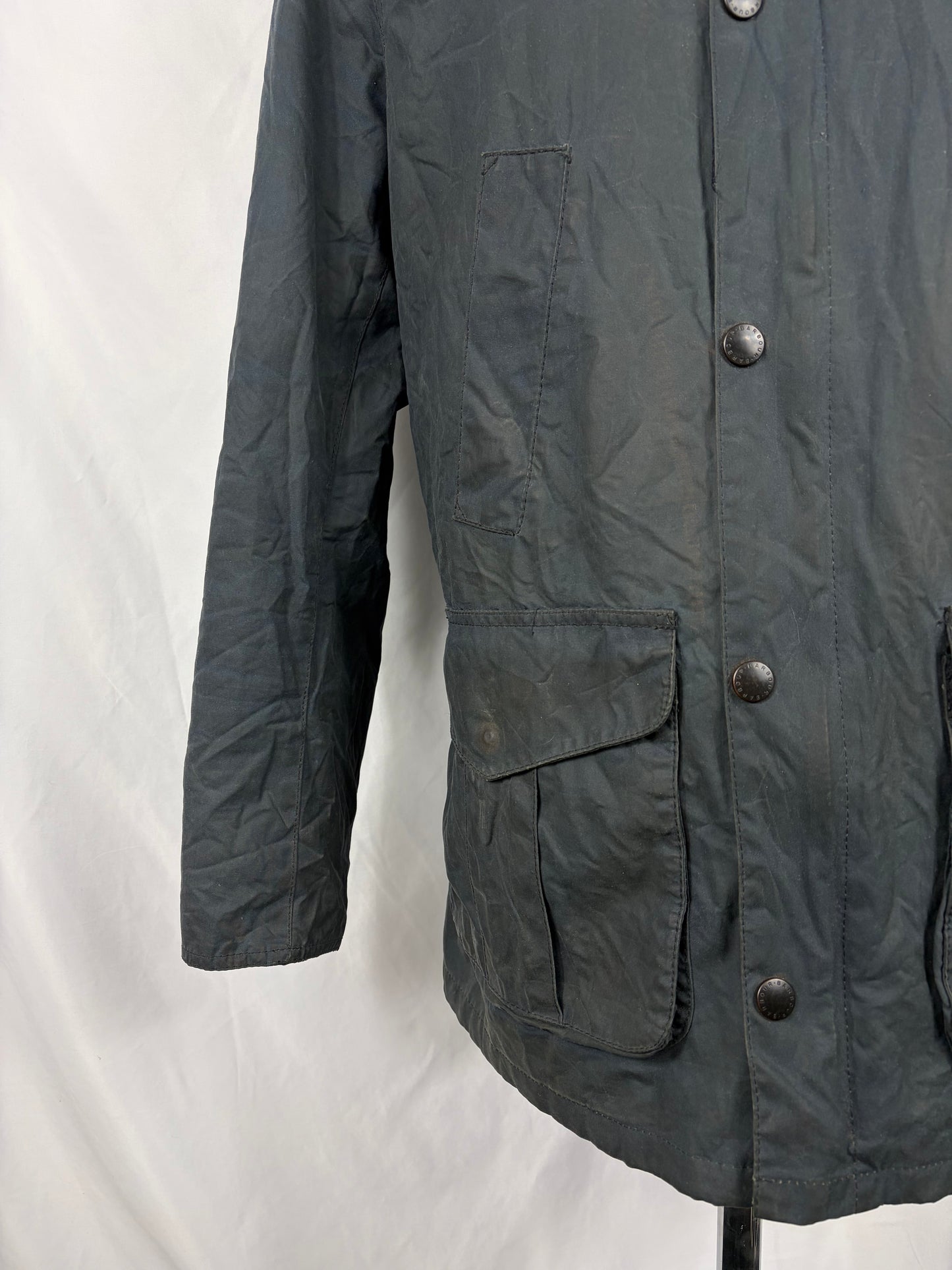 Barbour Giacca uomo blu Medium cerato - Man wax Hereford Navy Jacket size M
