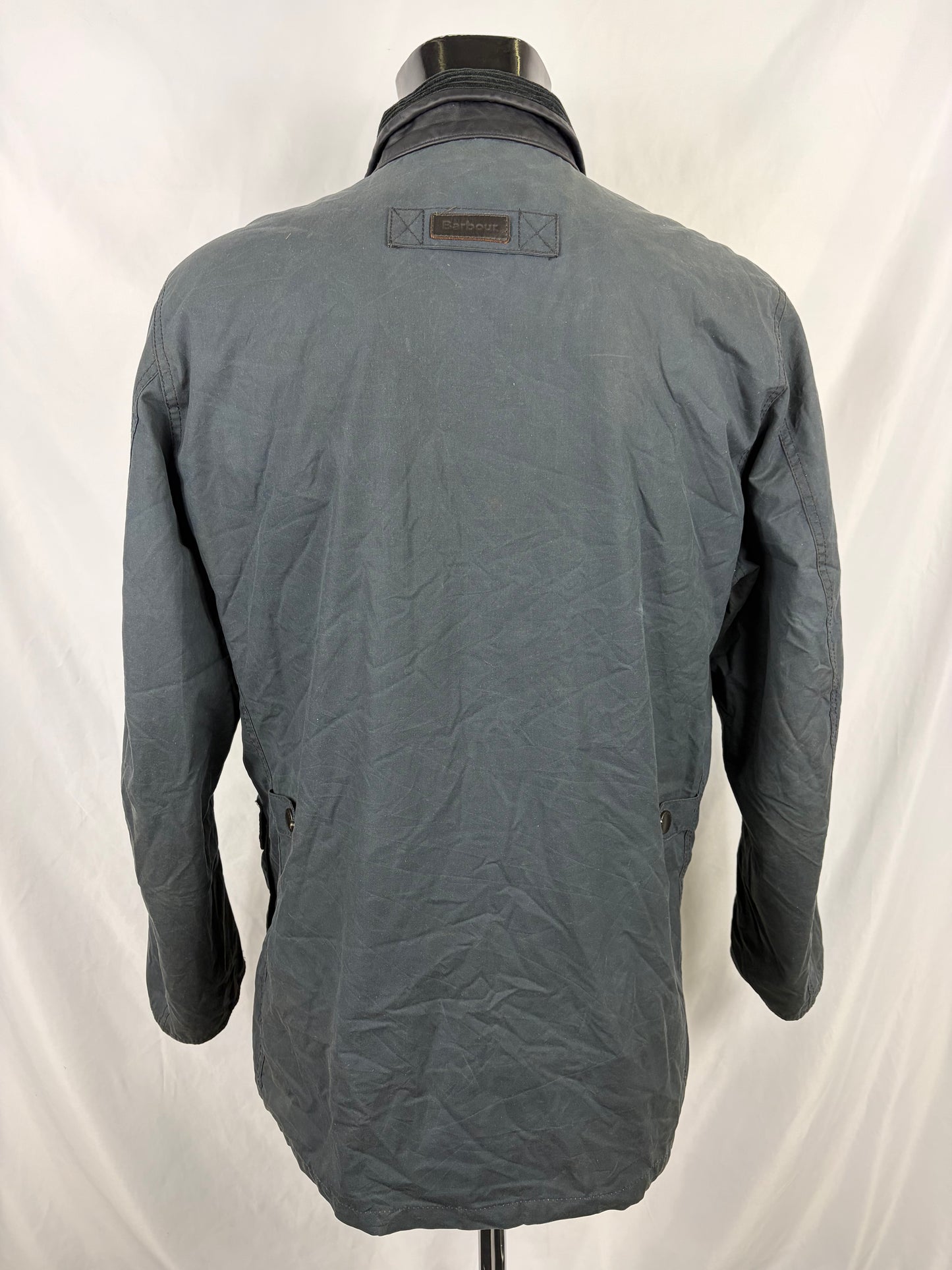 Barbour Giacca uomo blu Medium cerato - Man wax Hereford Navy Jacket size M