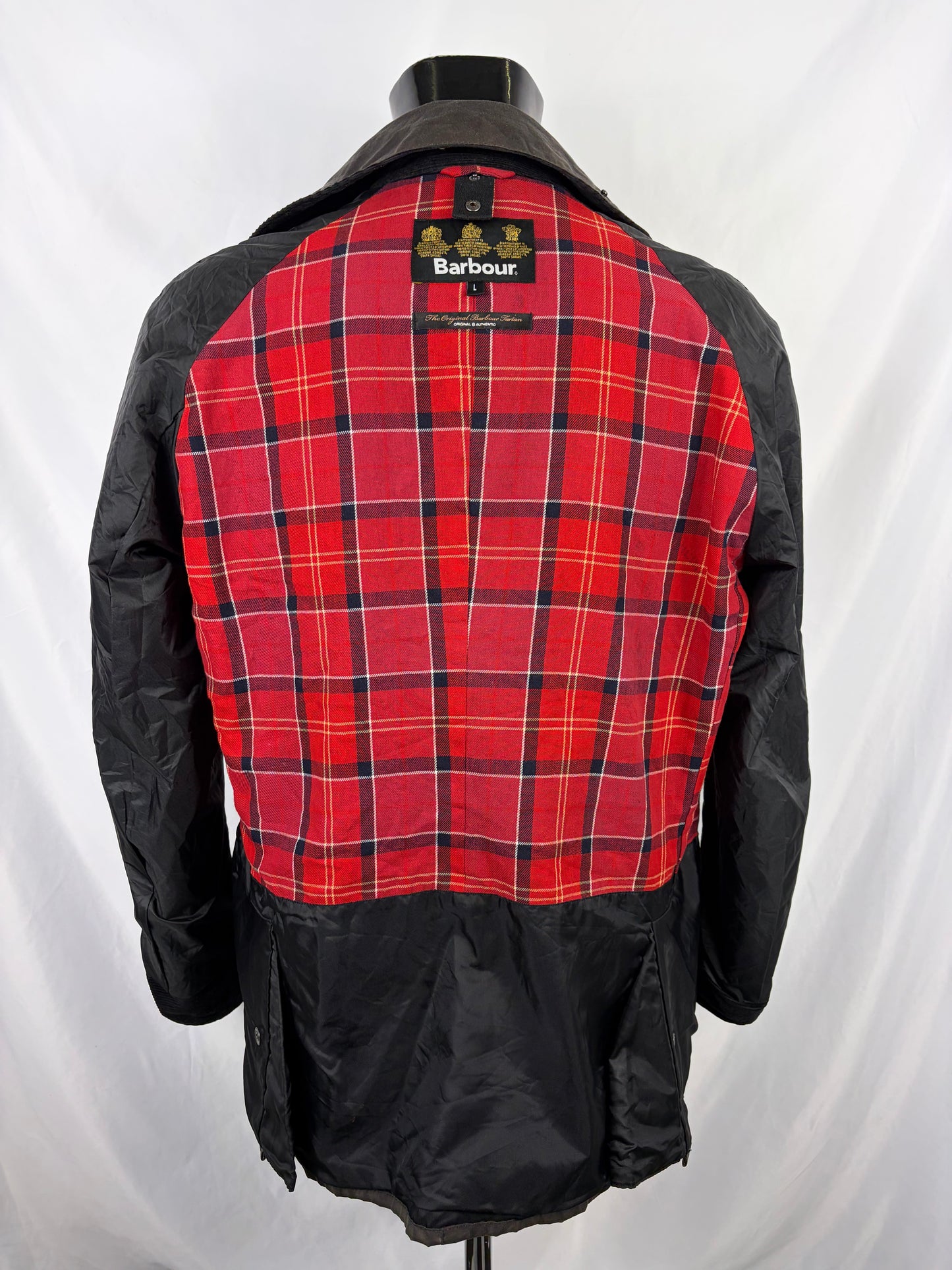 Giacca Barbour Grigio Ashby Uomo Large- Man Charcoal Ashby Wax Jacket Size Large - Shop In London