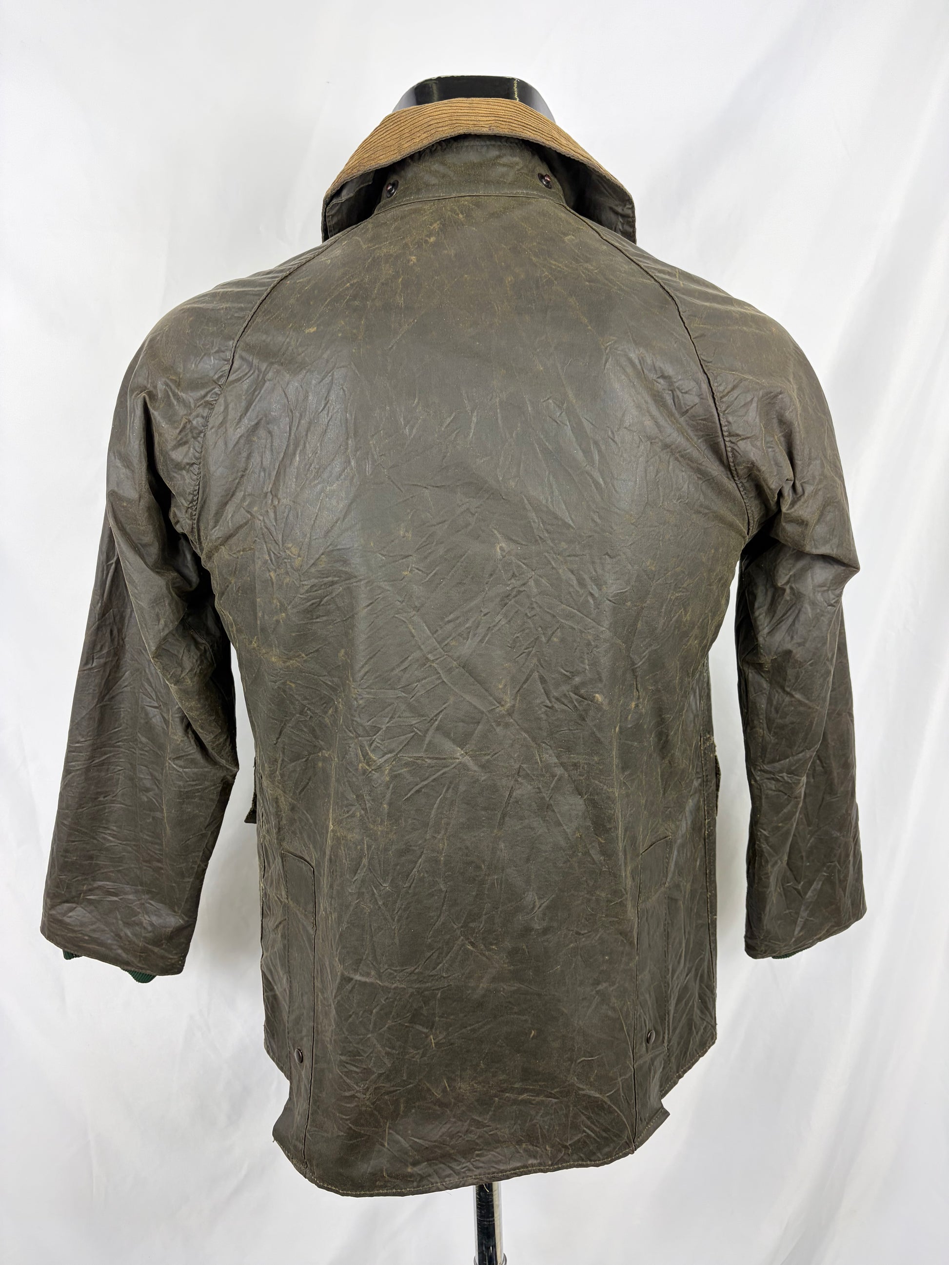 RARO Barbour Bedale verde cerato C32/81 CM  Bedale C32 four pockets Waxed Jacket size XXXSMALL - Shop In London