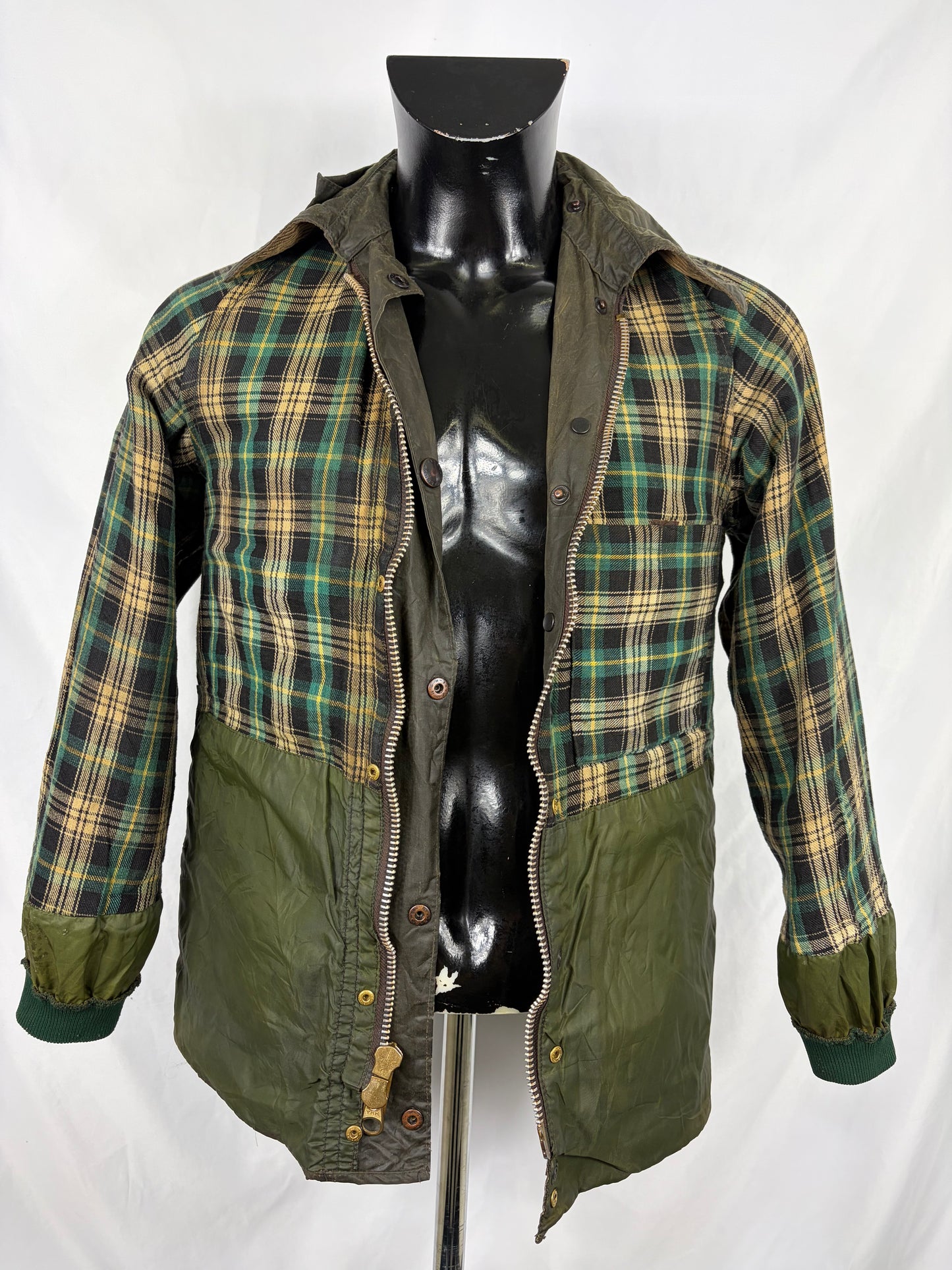 RARO Barbour Bedale verde cerato C32/81 CM  Bedale C32 four pockets Waxed Jacket size XXXSMALL - Shop In London